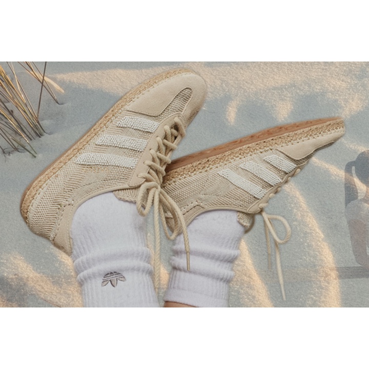Adidas x Clot Gazelle Halo Ivory Cloud White 착용 스타일 - 2