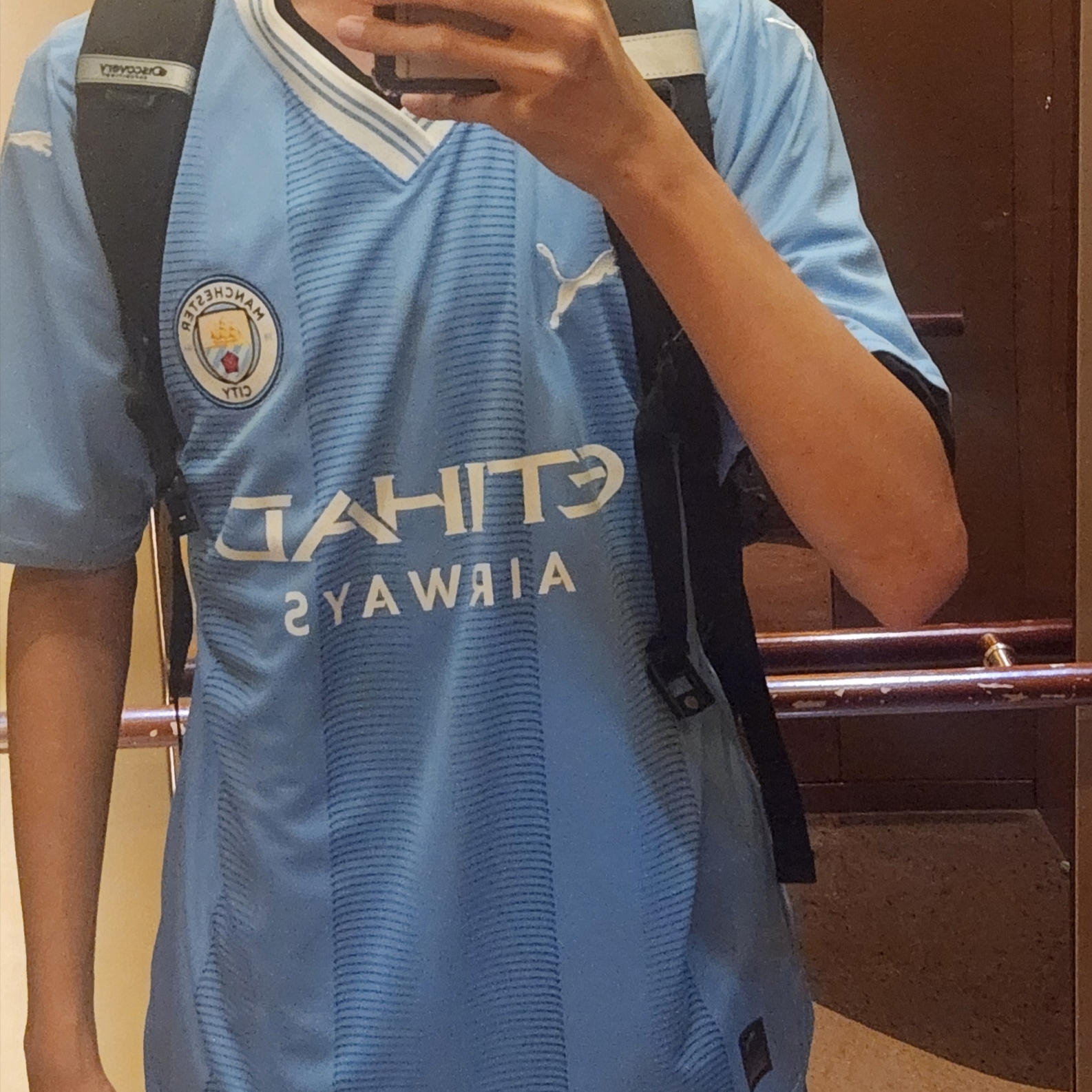Puma Manchester City 2023/24 Home Jersey Team Light Blue (Non Marking Ver.) 착용 스타일