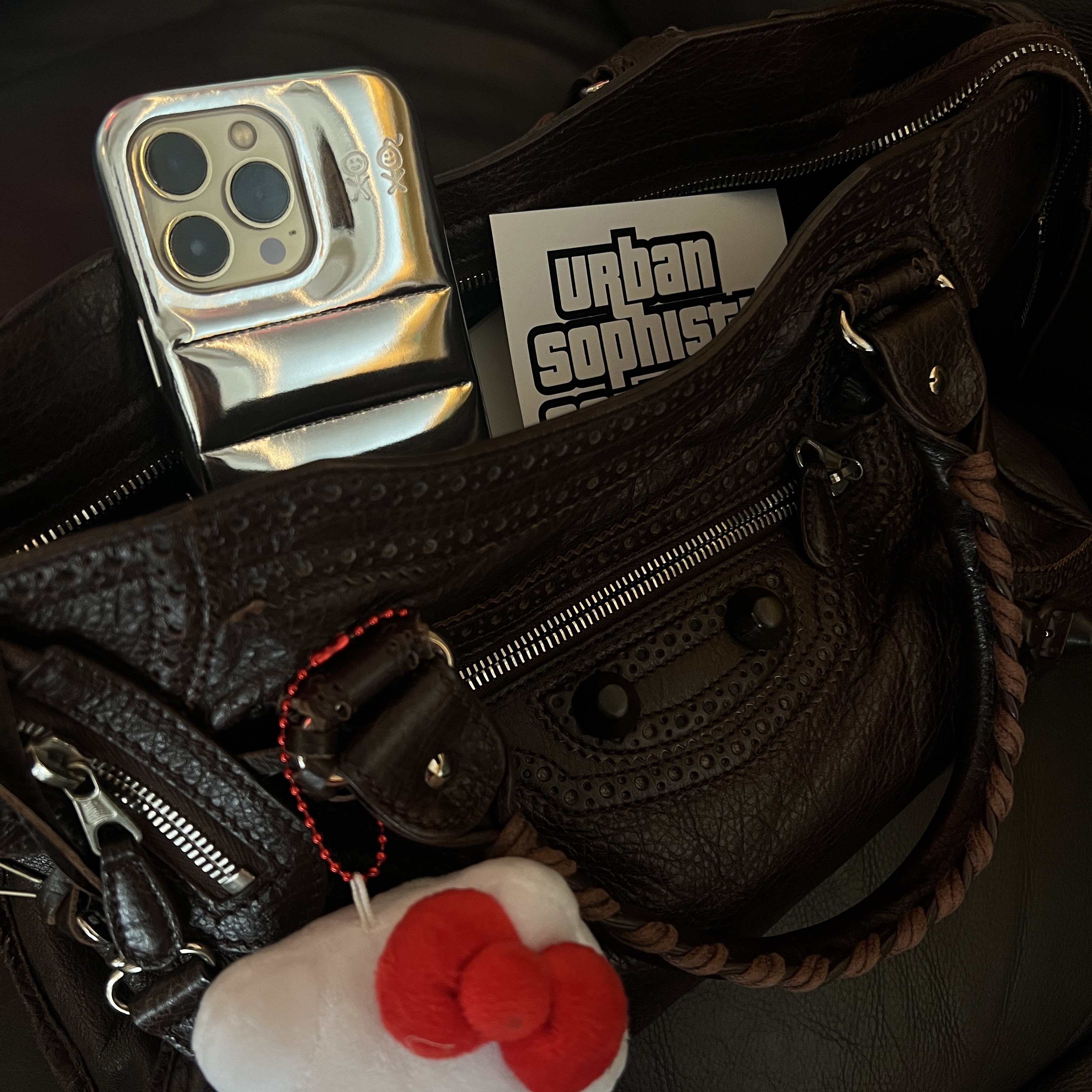 Urbansophistication The Puffer Case Chrome 착용 스타일