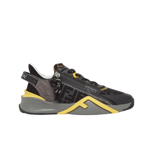 Fendi Flow Lycra Low-Top Sneakers Grey