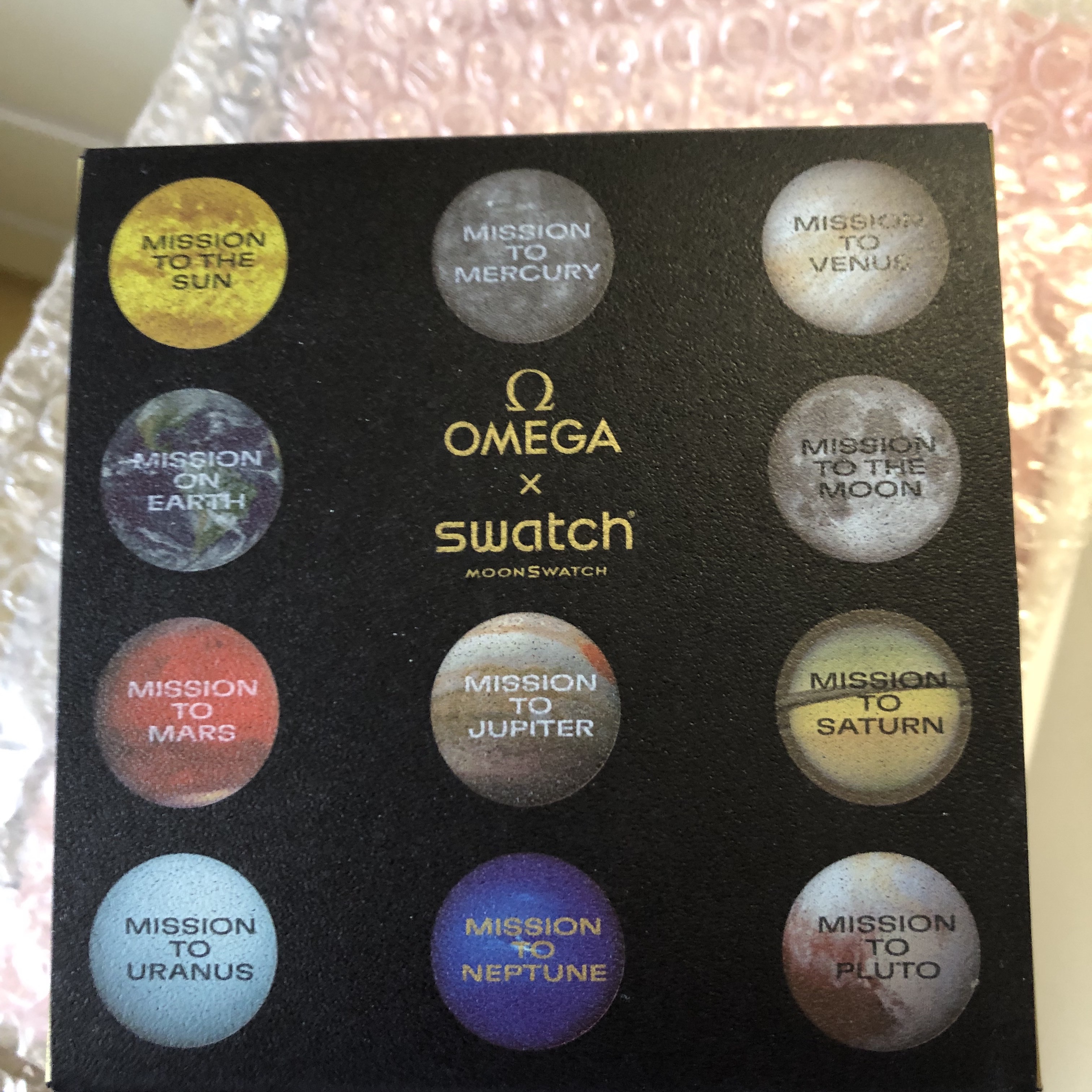 Swatch x Omega Bioceramic MoonSwatch Mission To Neptune Moonshine Gold Blue Moon 착용 스타일 - 4