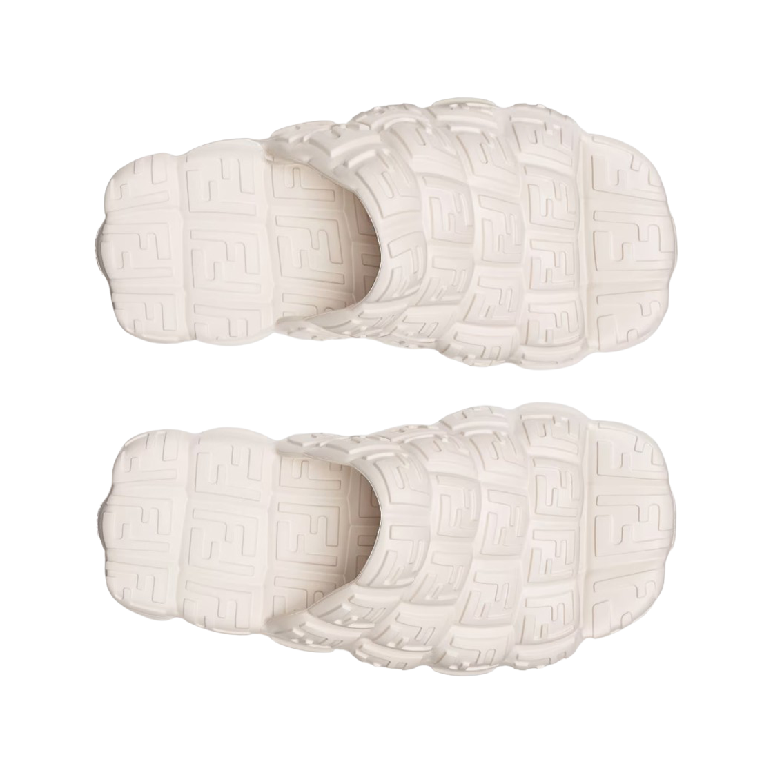 펜디 클라우드 러버 슬라이드 화이트(Fendi Cloud Rubber Slides White) - 2