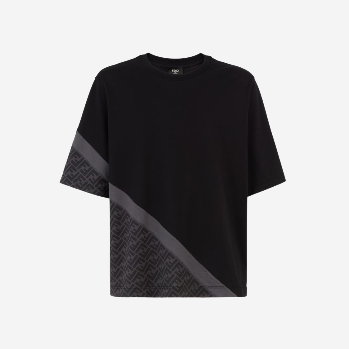 Fendi Jersey T-Shirt Black 상세 이미지 1