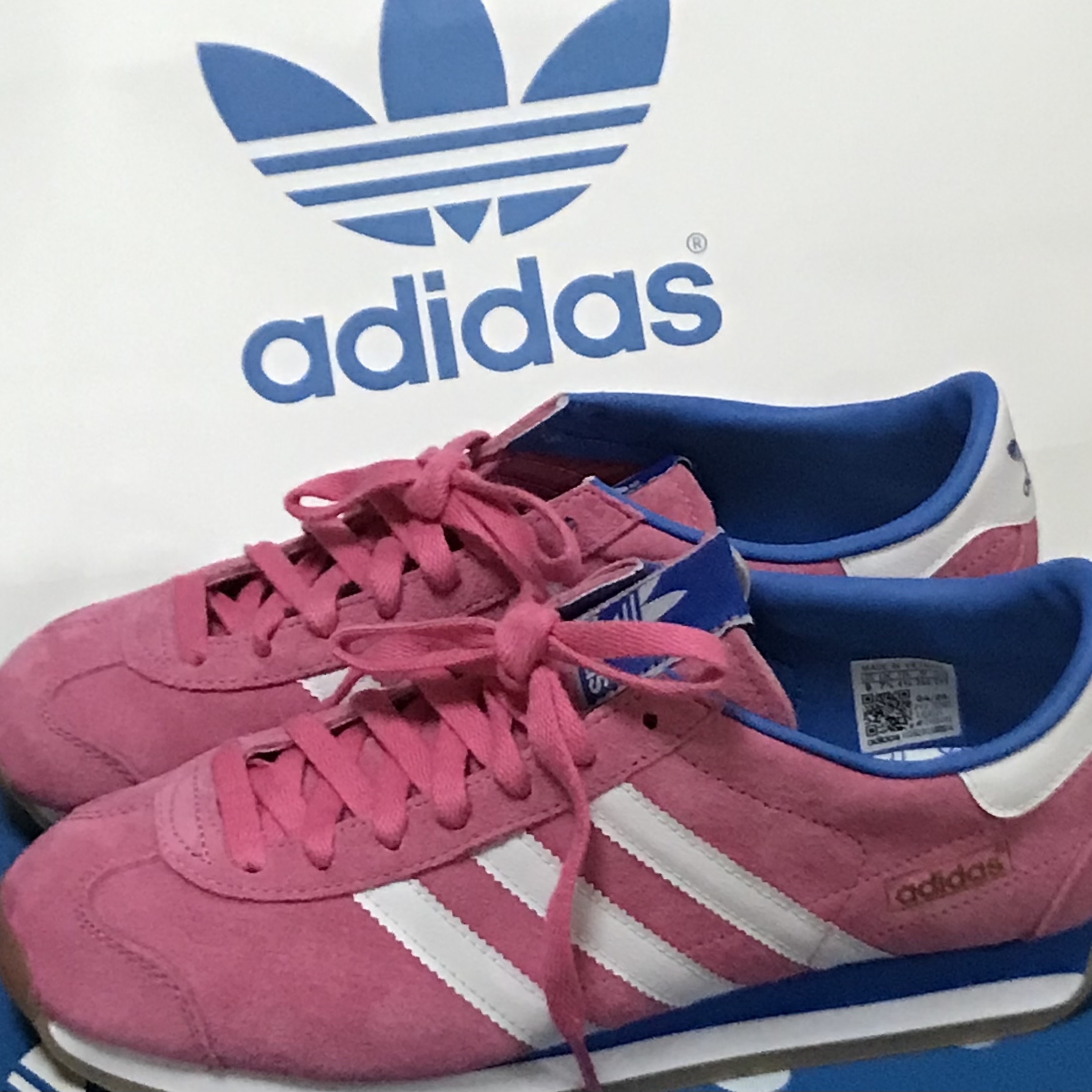 Adidas Country Japan OG Pink Fusion Footwear White 착용 스타일 - 2