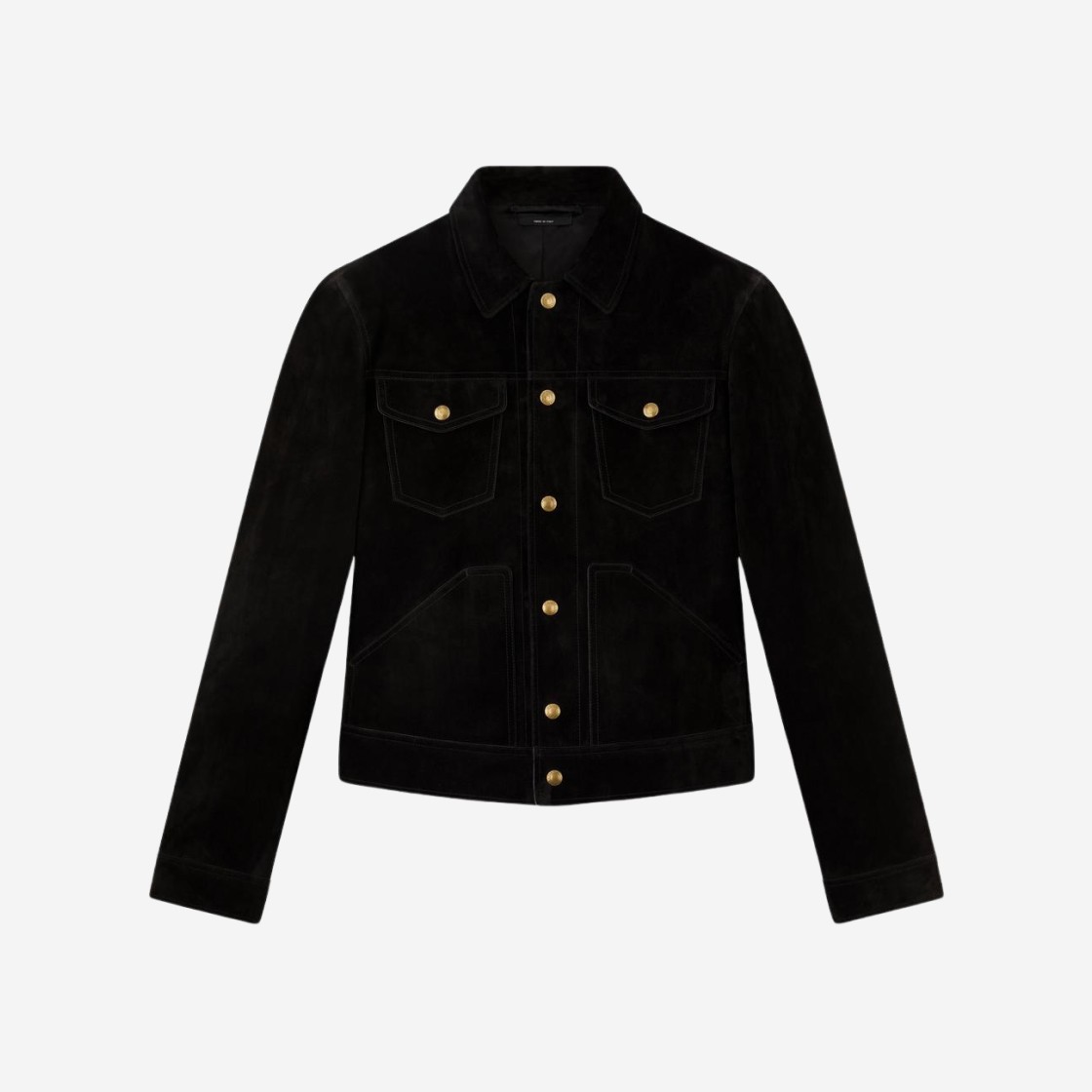 Tom Ford Cashmere Suede Western Jacket Black 상세 이미지 1