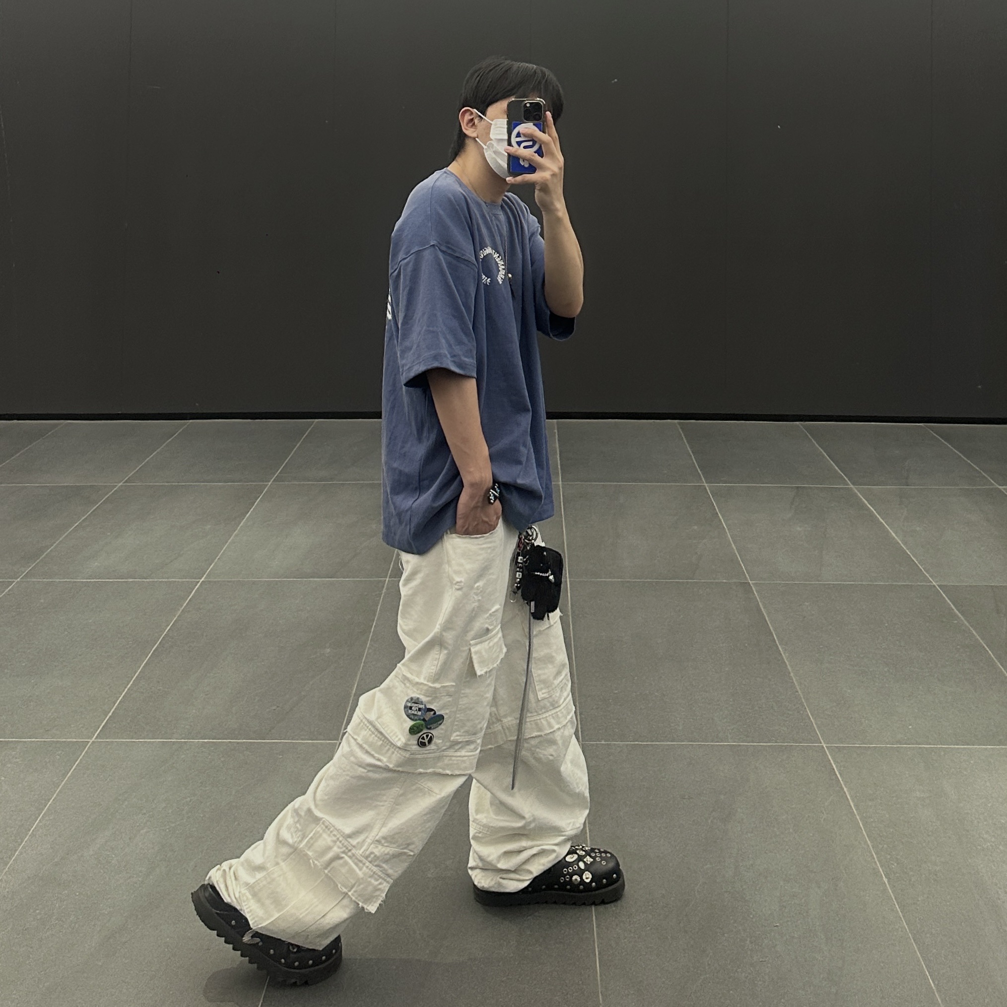 Toga Virilis AJ1066 Mules Leather Black 착용 스타일