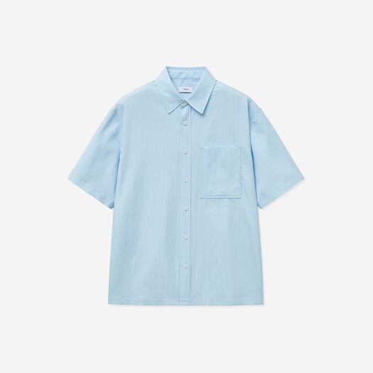 티엔지티 오버핏 크리즈 셔츠 스카이 블루