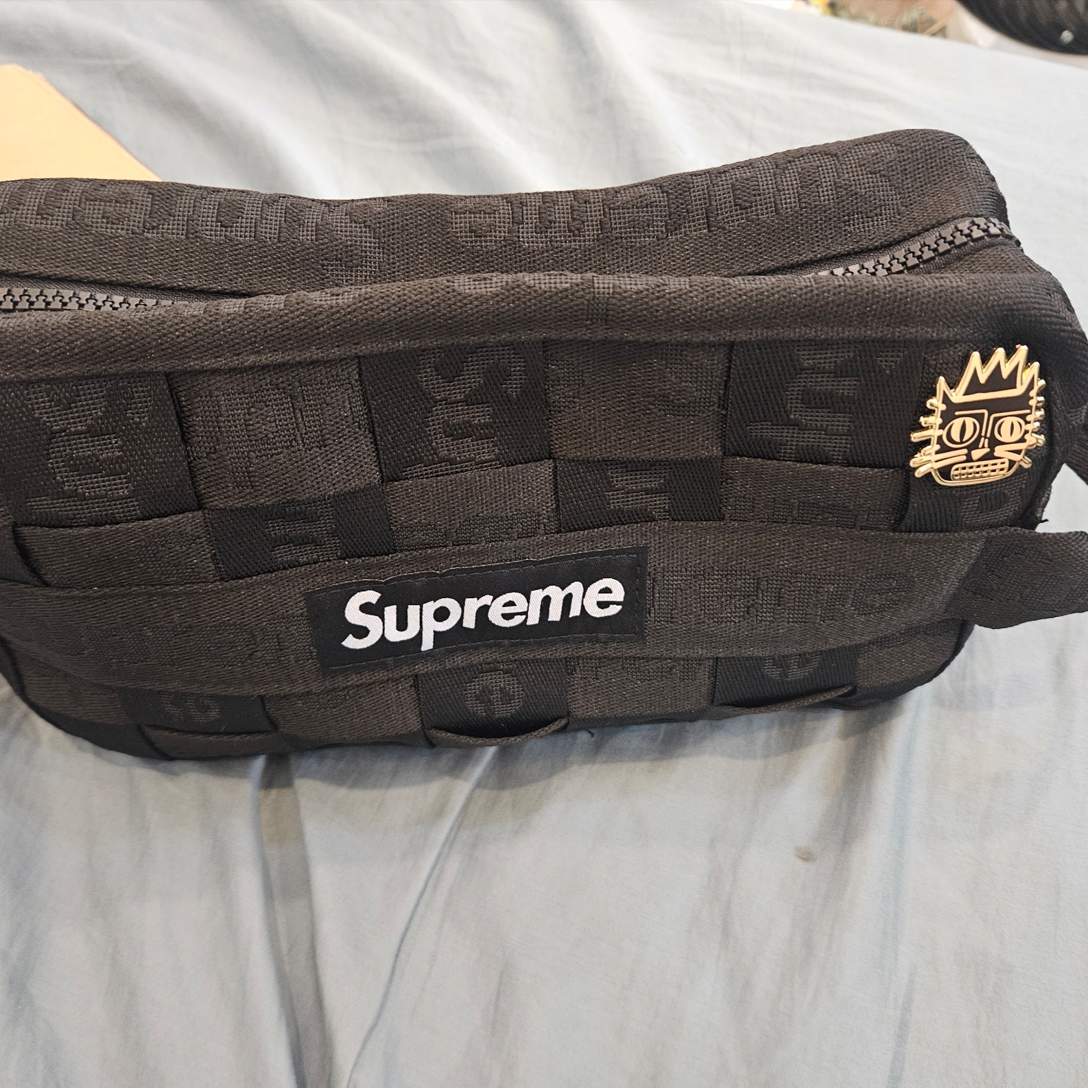 Supreme Woven Utility Bag Black - 24SS 착용 스타일
