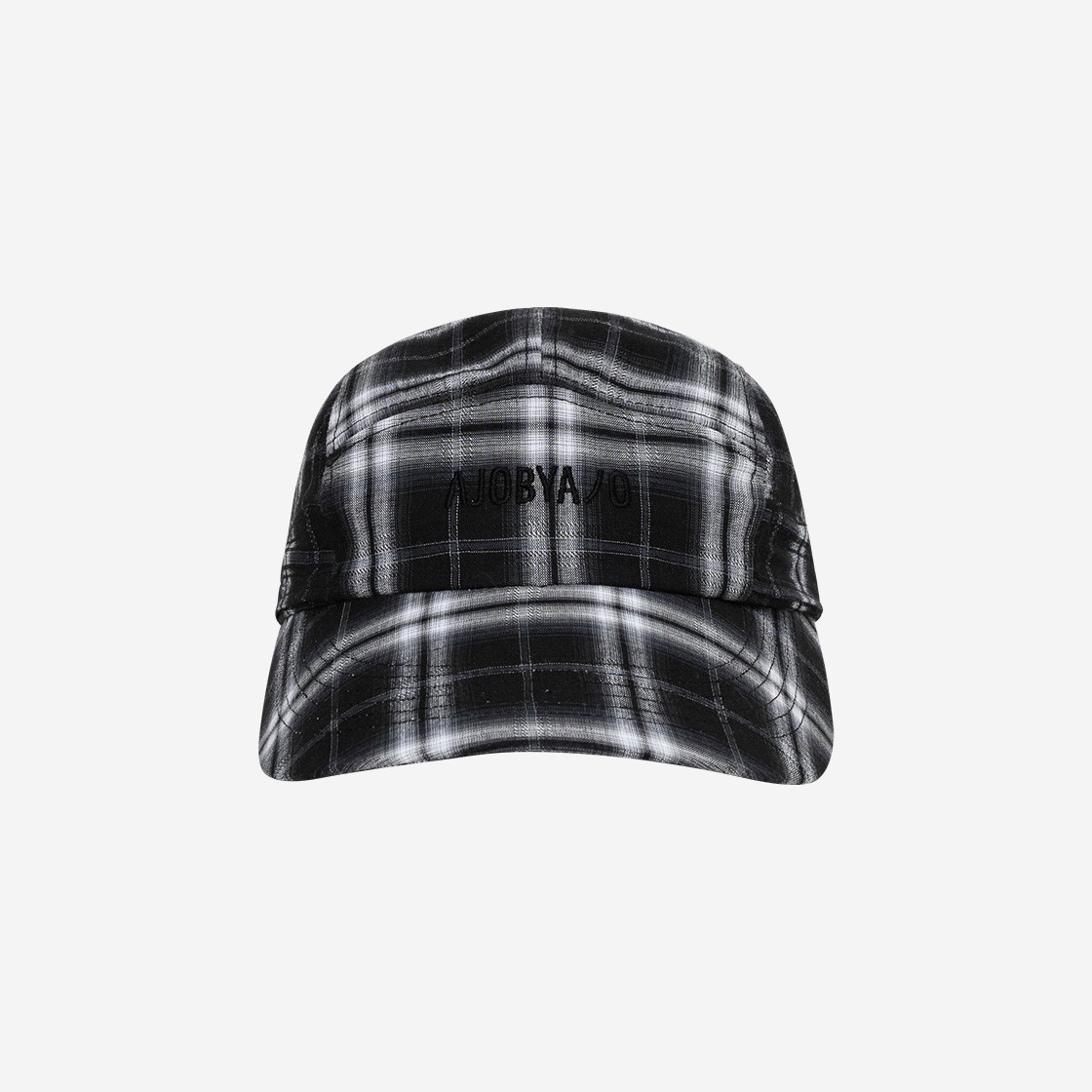 Ajobyajo Check Sunshield Cap Black 상세 이미지 2