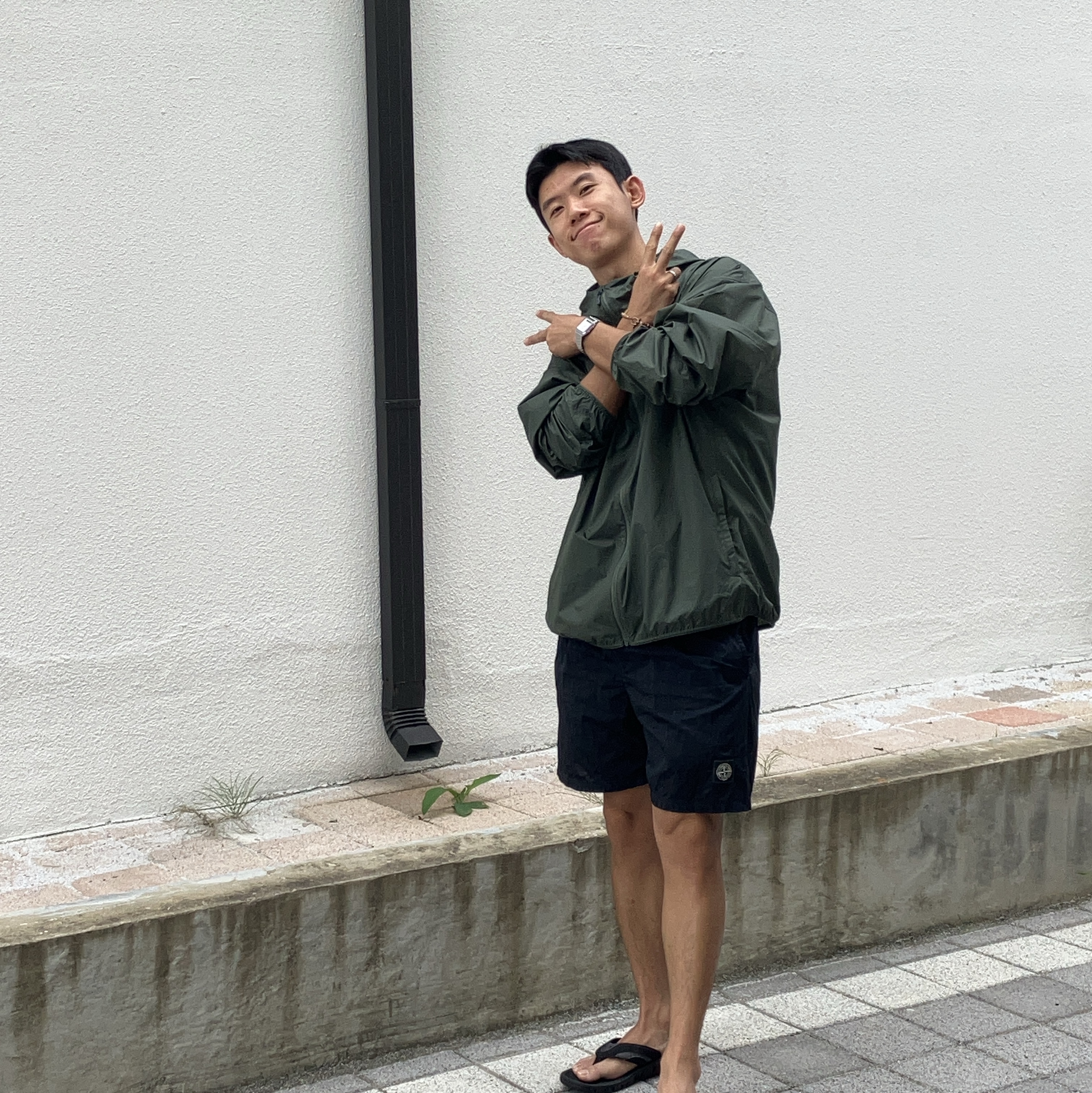 Stone Island B0943 Nylon Metal in Econyl Regenerated Nylon Swimming Trunk Navy Blue - 22FW 착용 스타일 - 2