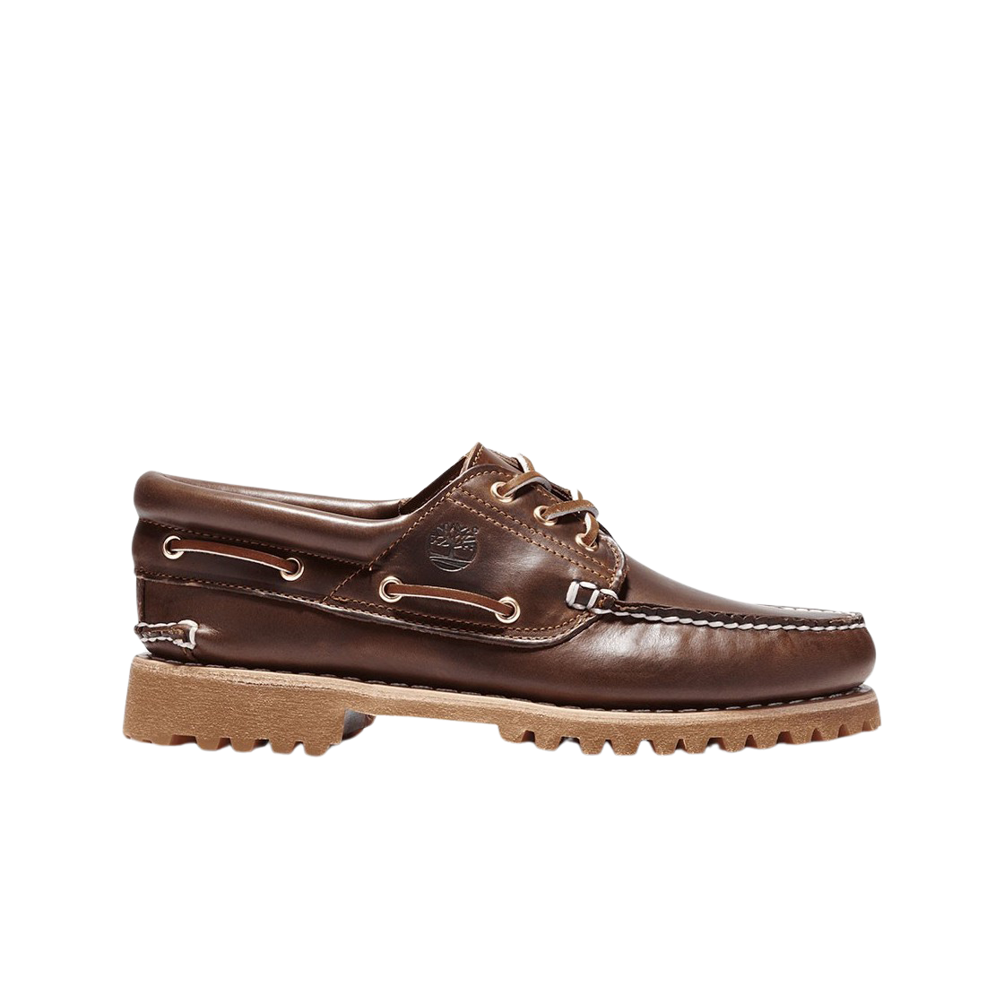 팀버랜드 클래식 3 아이 보트 슈즈 브라운 - 와이드(Timberland Classic 3-Eye Boat Shoes Brown - Wide)