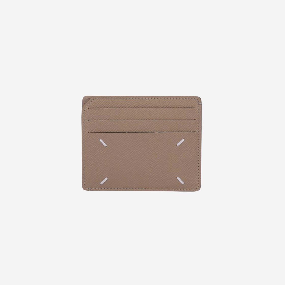 Maison Margiela Four Stitches Grained Card Holder Biche 상세 이미지 1