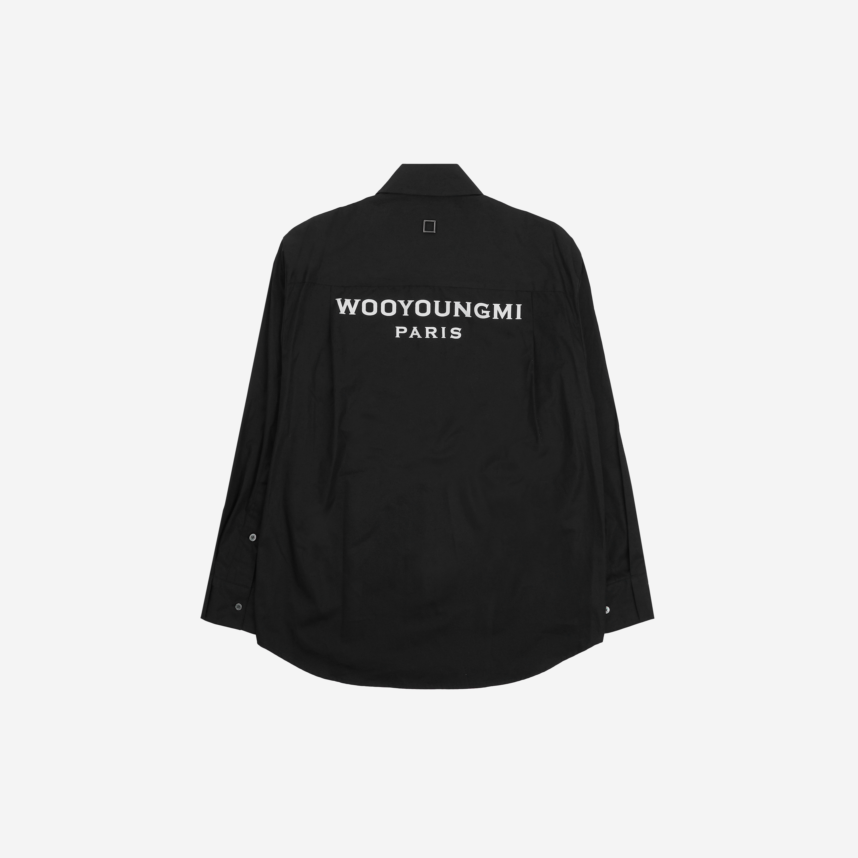 Wooyoungmi Cotton Back Logo Shirt Black - 23FW