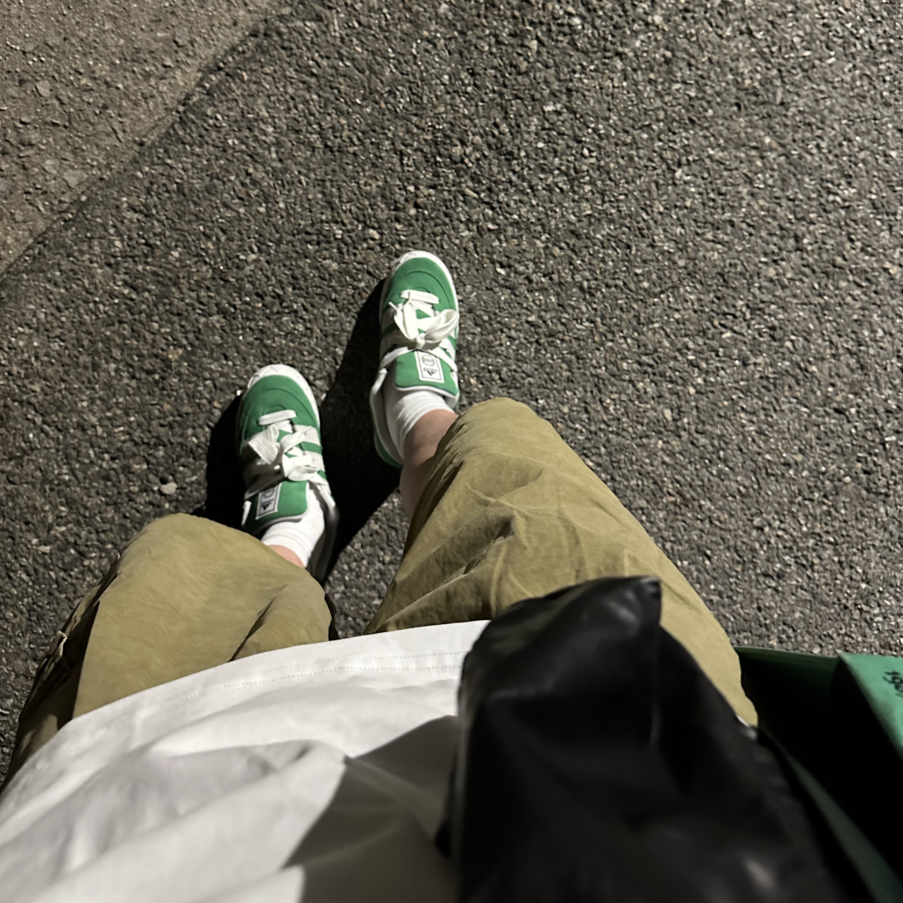 Adidas Adimatic Green 착용 스타일
