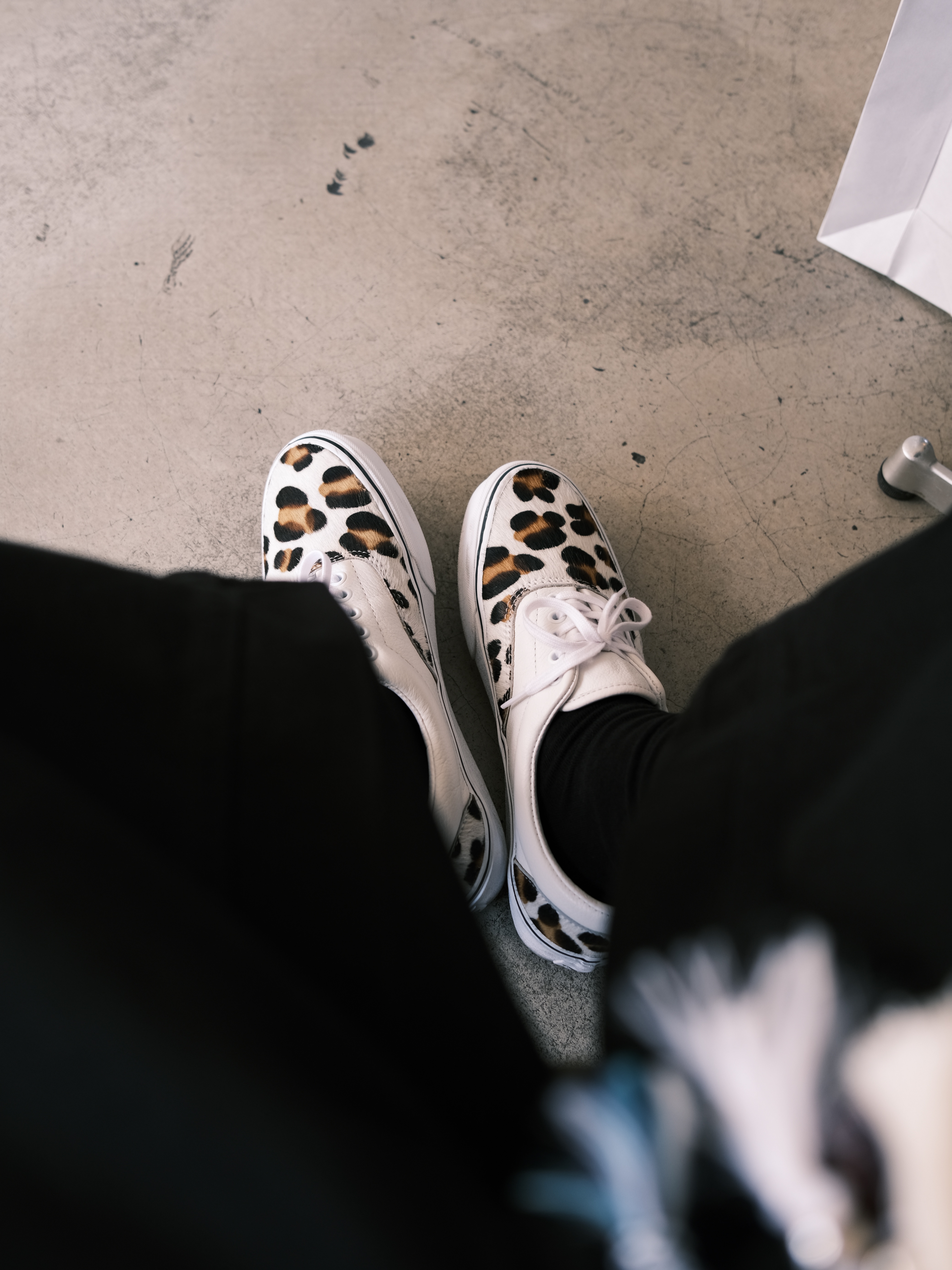 Vans Era Leopard True White 착용 스타일
