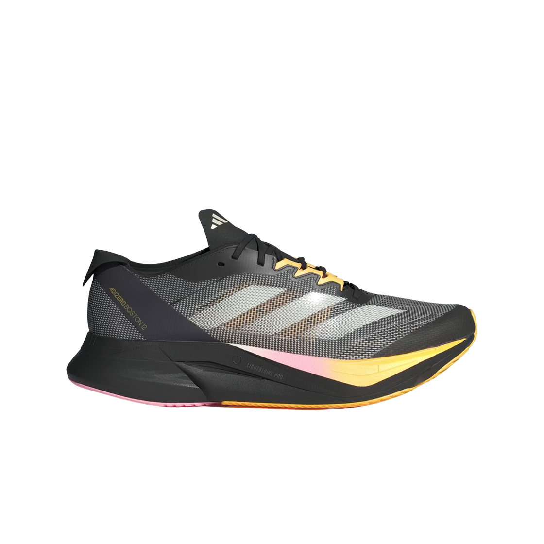 아디다스 아디제로 보스턴 12 코어 블랙 제로 메탈릭(Adidas Adizero Boston 12 Core Black Zero Metalic)