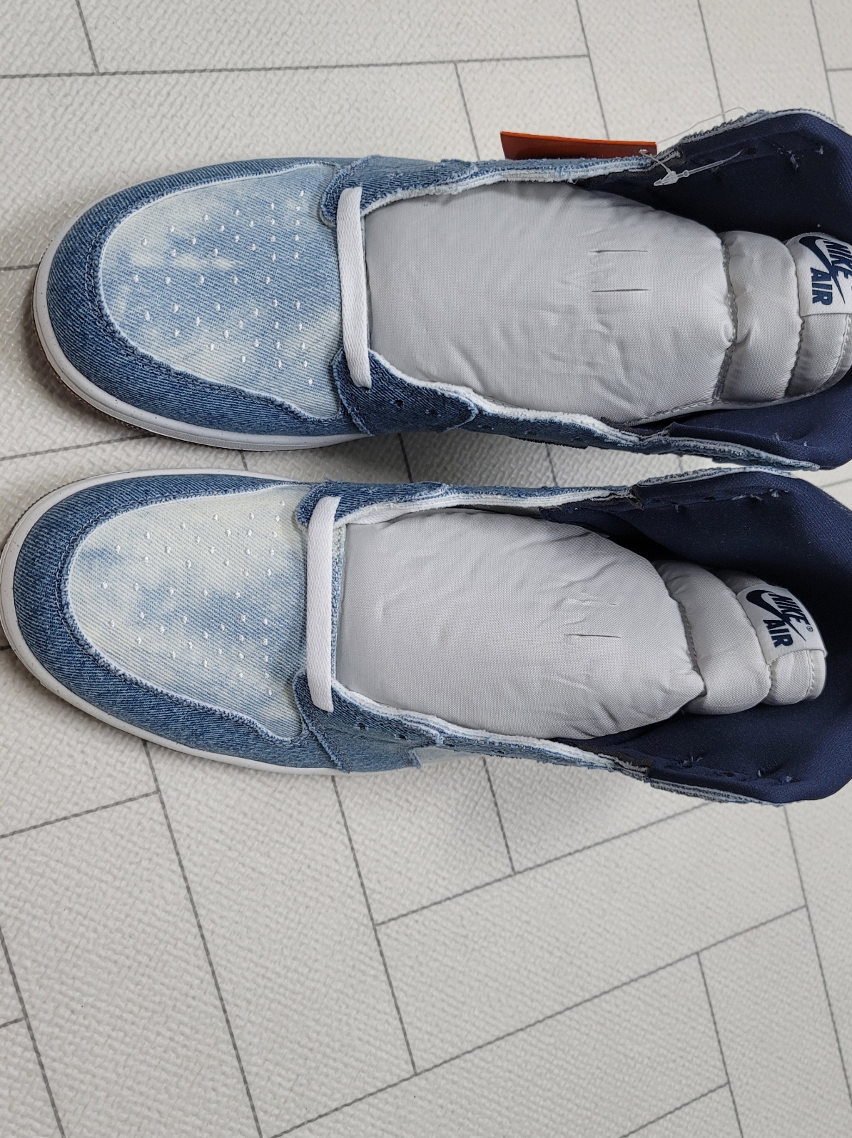 Jordan 1 Retro High OG Denim 착용 스타일 - 1