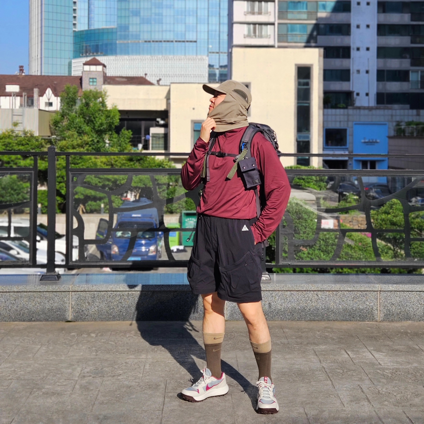 Nike ACG Lowcate Mica Green Light Bone, Nike ACG Smith Summit Cargo Pants Black - Asia 착용 스타일 - 1