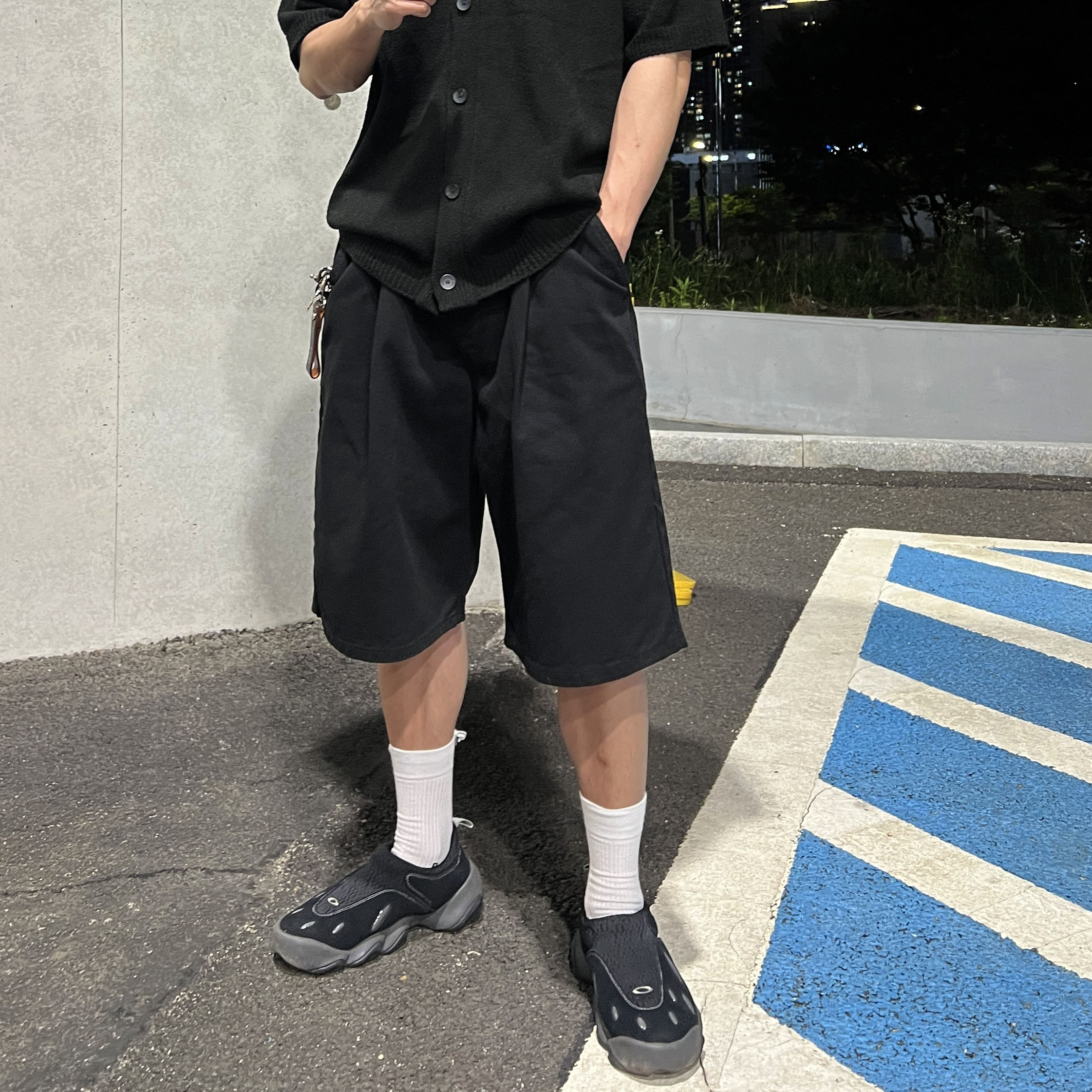 Oakley Factory Team x Junya Watanabe Man Suede Flesh Black, Oakley Factory Team x Brain Dead Orbital Flesh Black glitter 착용 스타일 - 6