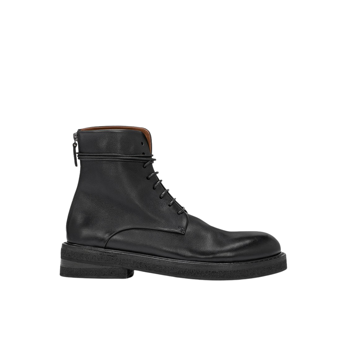 마르셀 파루카 레이스 업 앵클 부츠 블랙(Marsell Parrucca Lace Up Ankle Boot Black)