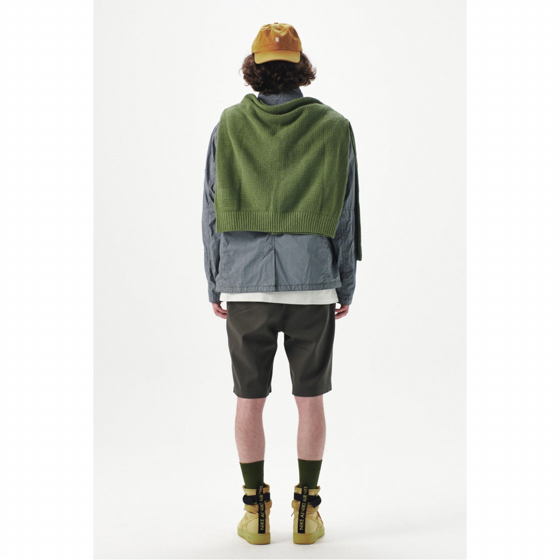 시리즈 시보리 밴딩 면혼방 콤포터블핏 쇼츠 카키(SERIES Banding Cotton Blended Comfortable Fit Shorts Khaki) - 4