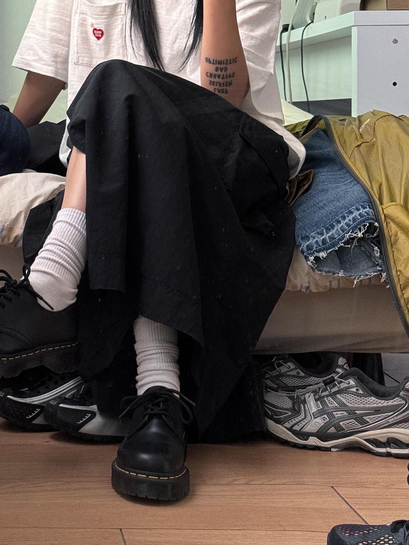 Dr. Martens 1461 Bex Black 착용 스타일