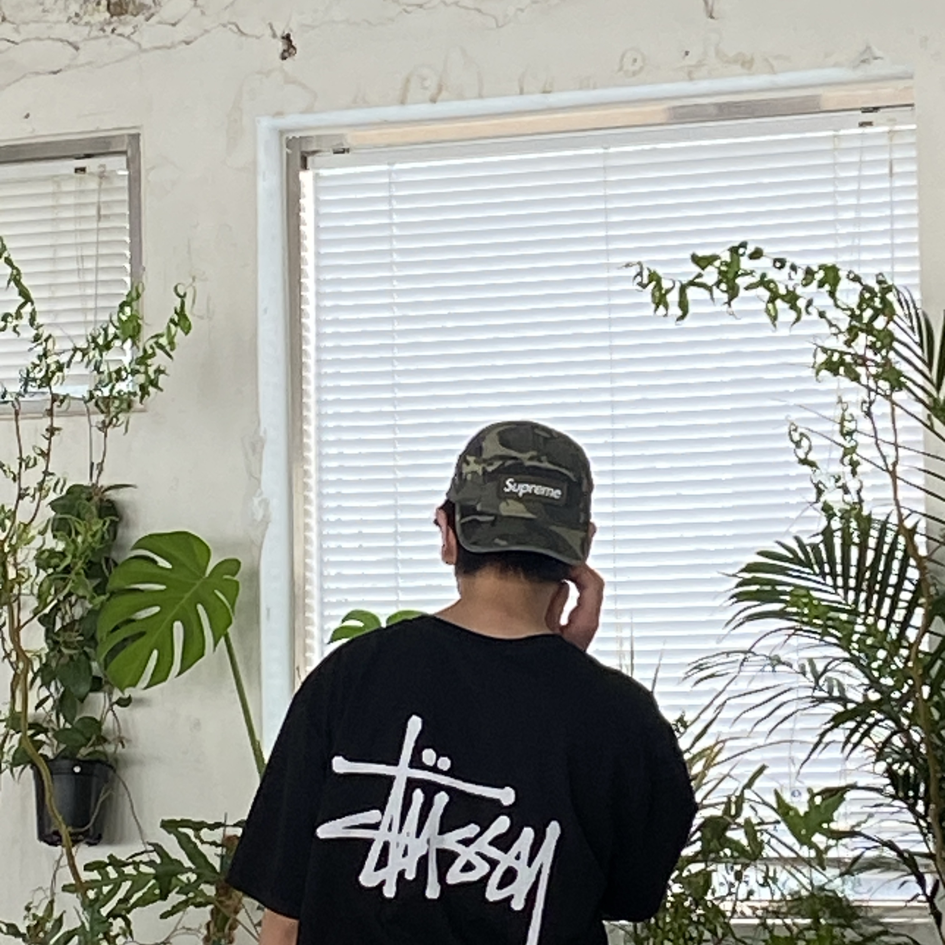 Supreme Military Camp Cap Olive Camo - 23SS 착용 스타일