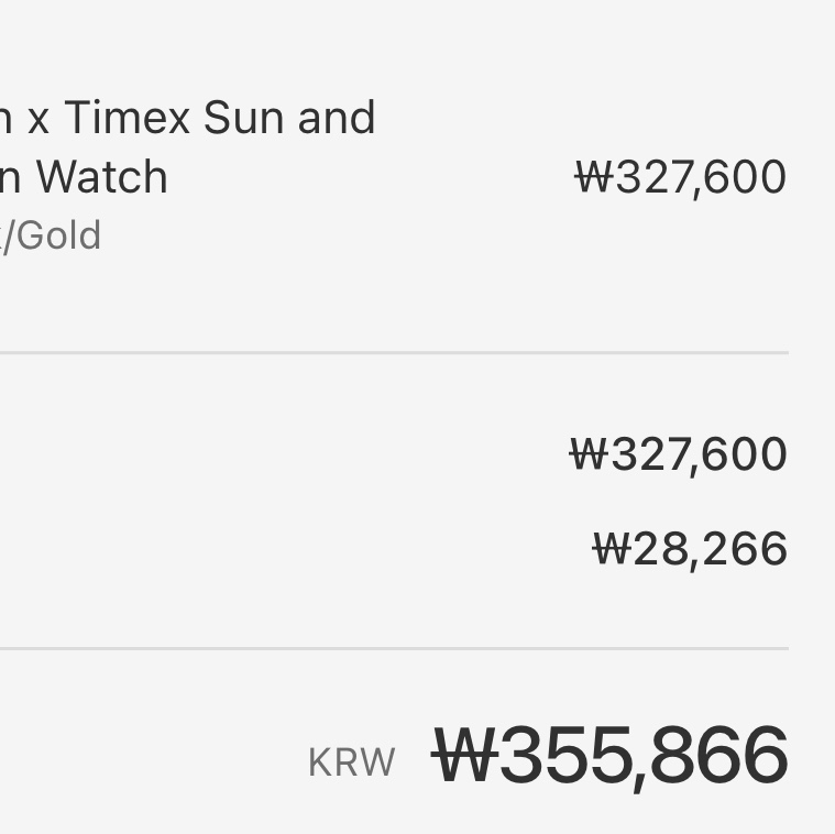Timex x Noah Sun and Moon Watch Black Gold 착용 스타일