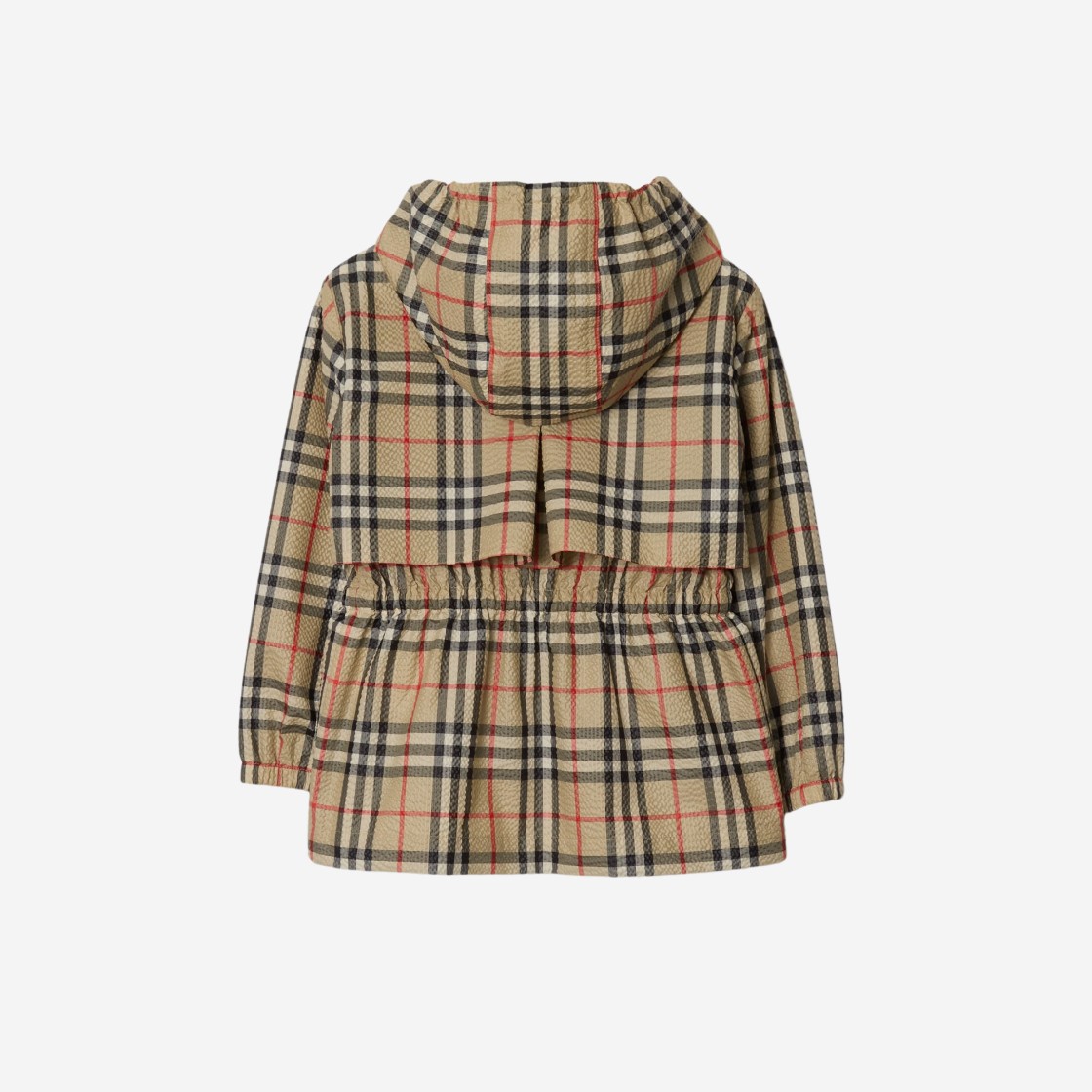 (Kids) Burberry Check Hooded Jacket Archive Beige 상세 이미지 2