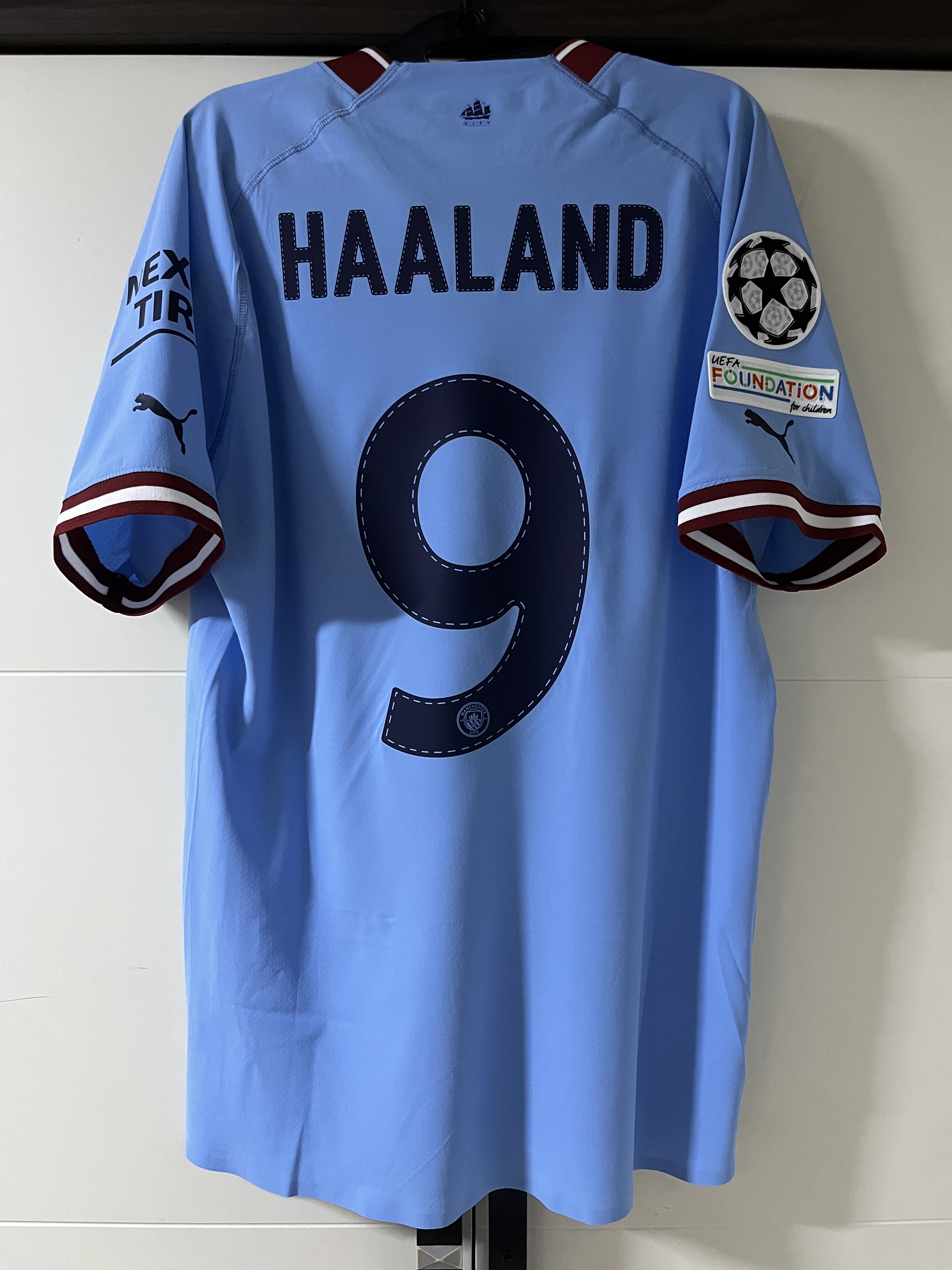 Puma Manchester City 2022/23 Home Authentic Jersey Team Light Blue (Non Marking Ver.), Puma Manchester City 2022/23 Home Jersey Team Light Blue (Non Marking Ver.) 착용 스타일 - 1