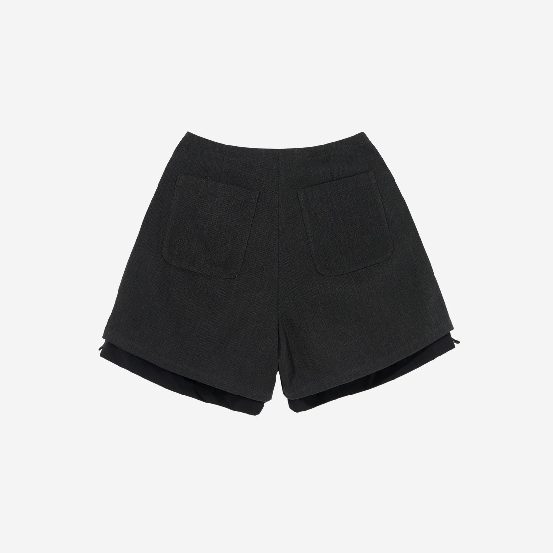 Gyeong Layered Shorts Gray 상세 이미지 2