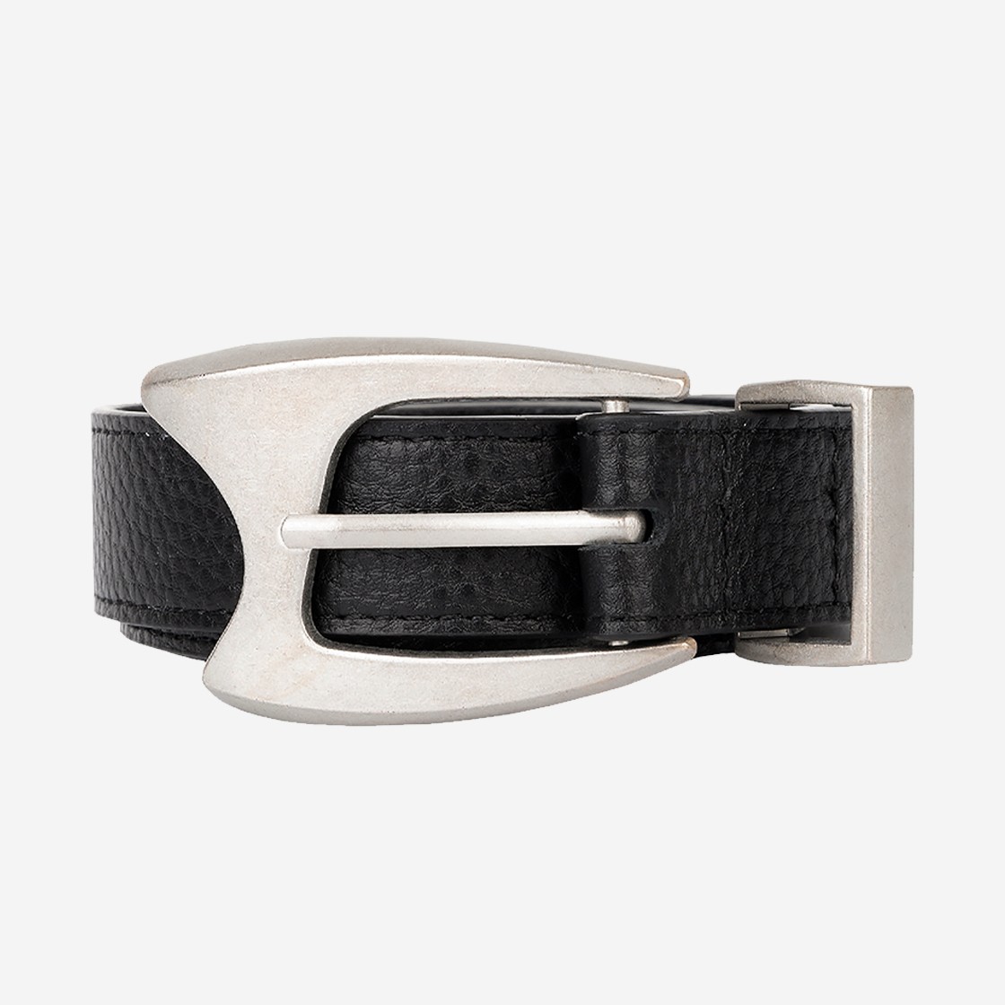 NIIER NOR Nn Leather Belt Black 상세 이미지 1