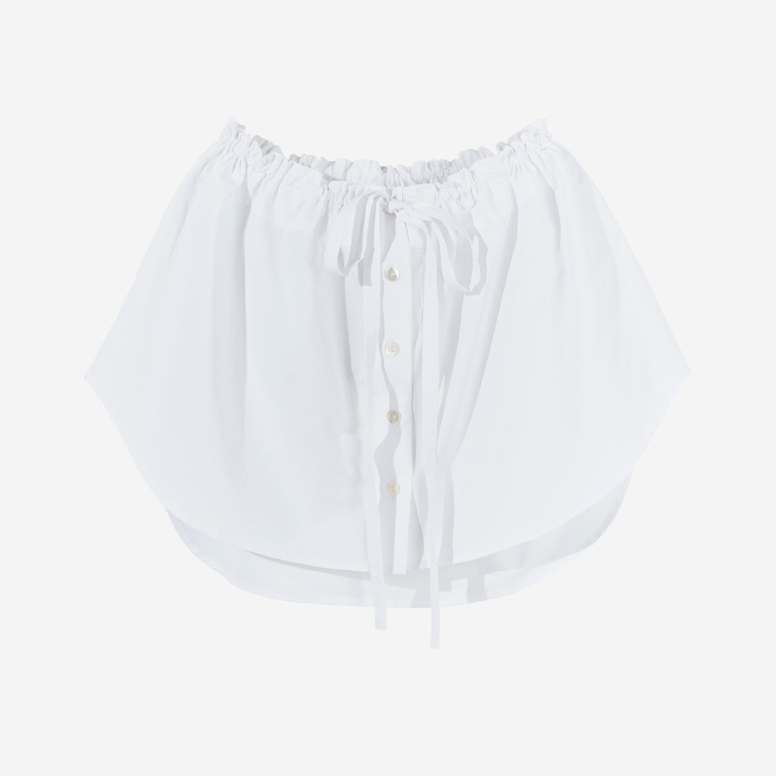 Gyeong Mini Shirt Skirt White 상세 이미지 1