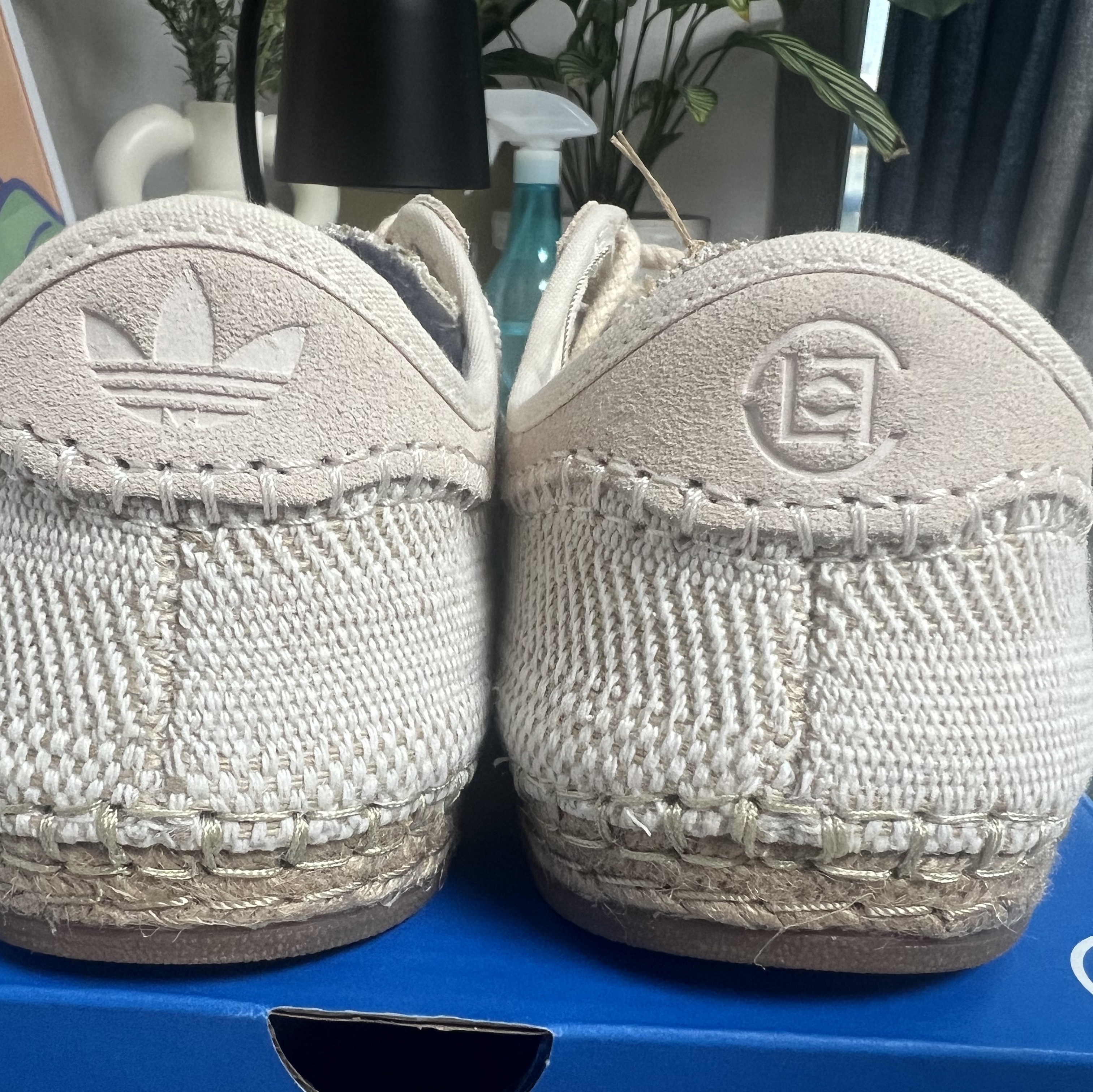 Adidas x Clot Gazelle Halo Ivory Cloud White 착용 스타일 - 4