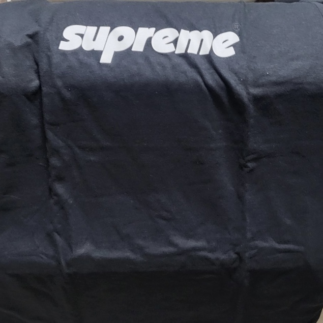 Supreme Pinline T-Shirt Black - 24SS 착용 스타일
