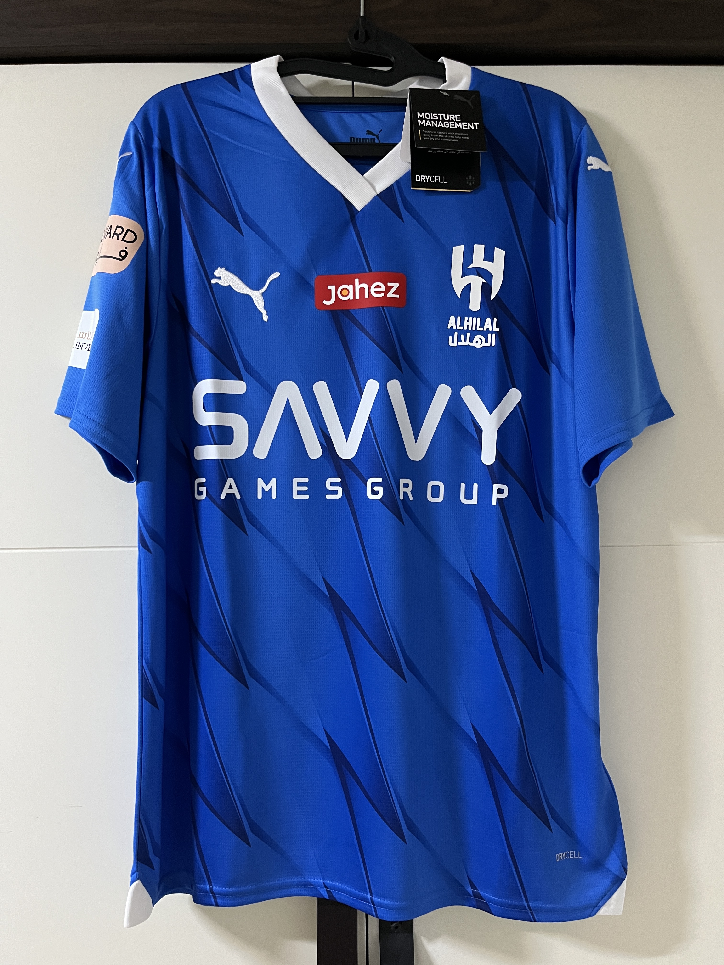 Puma Al Hilal Football Home Neymar Jr Replica Jersey Ignite Blue White 착용 스타일 - 2