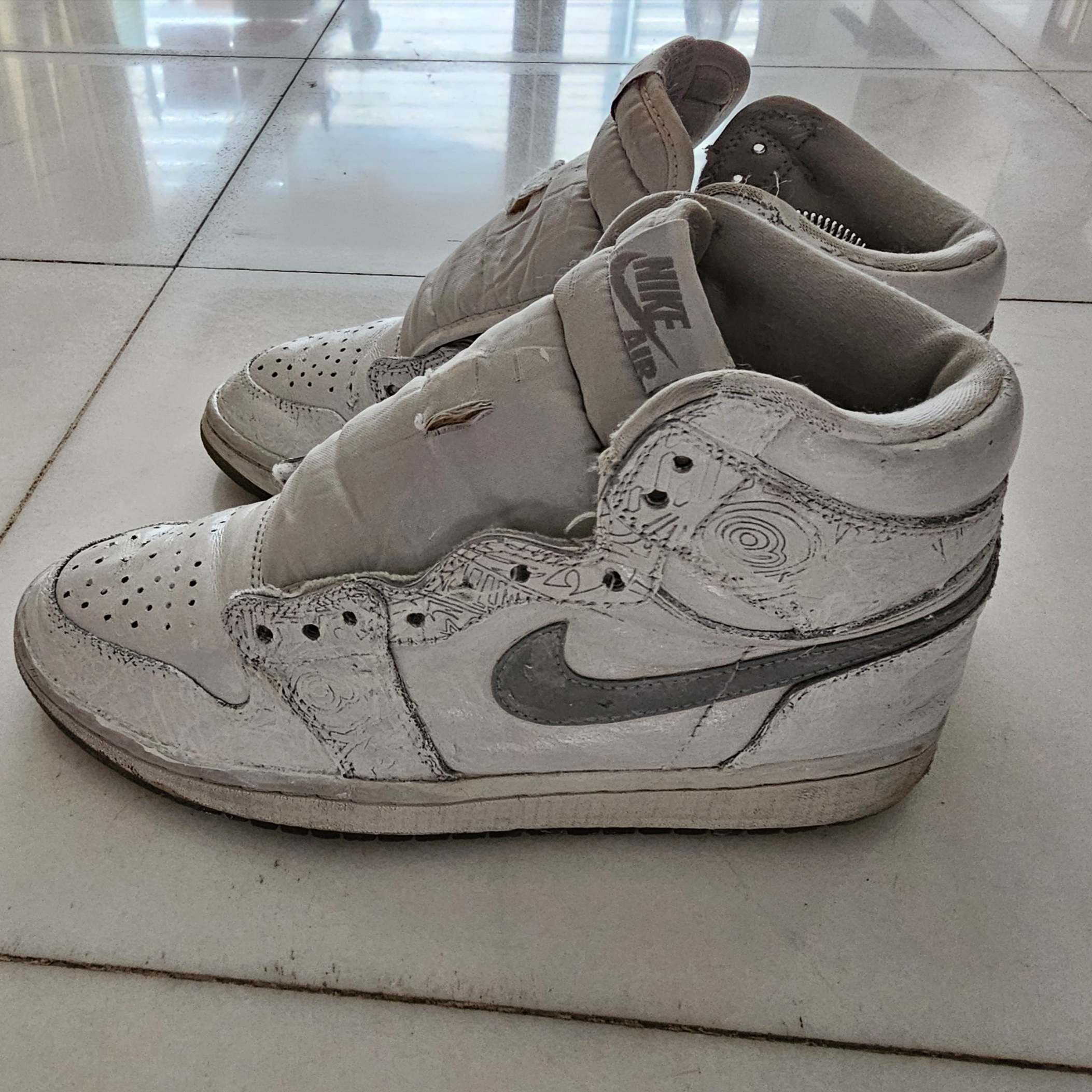 Jordan 1 Retro 30th Anniversary Laser 착용 스타일 - 2