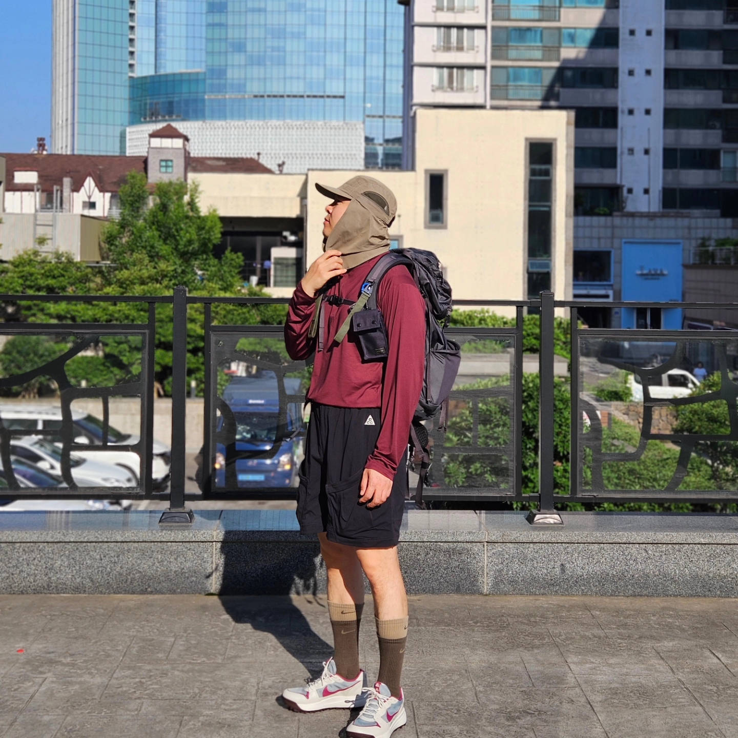 Nike ACG Lowcate Mica Green Light Bone, Nike ACG Smith Summit Cargo Pants Black - Asia 착용 스타일 - 6