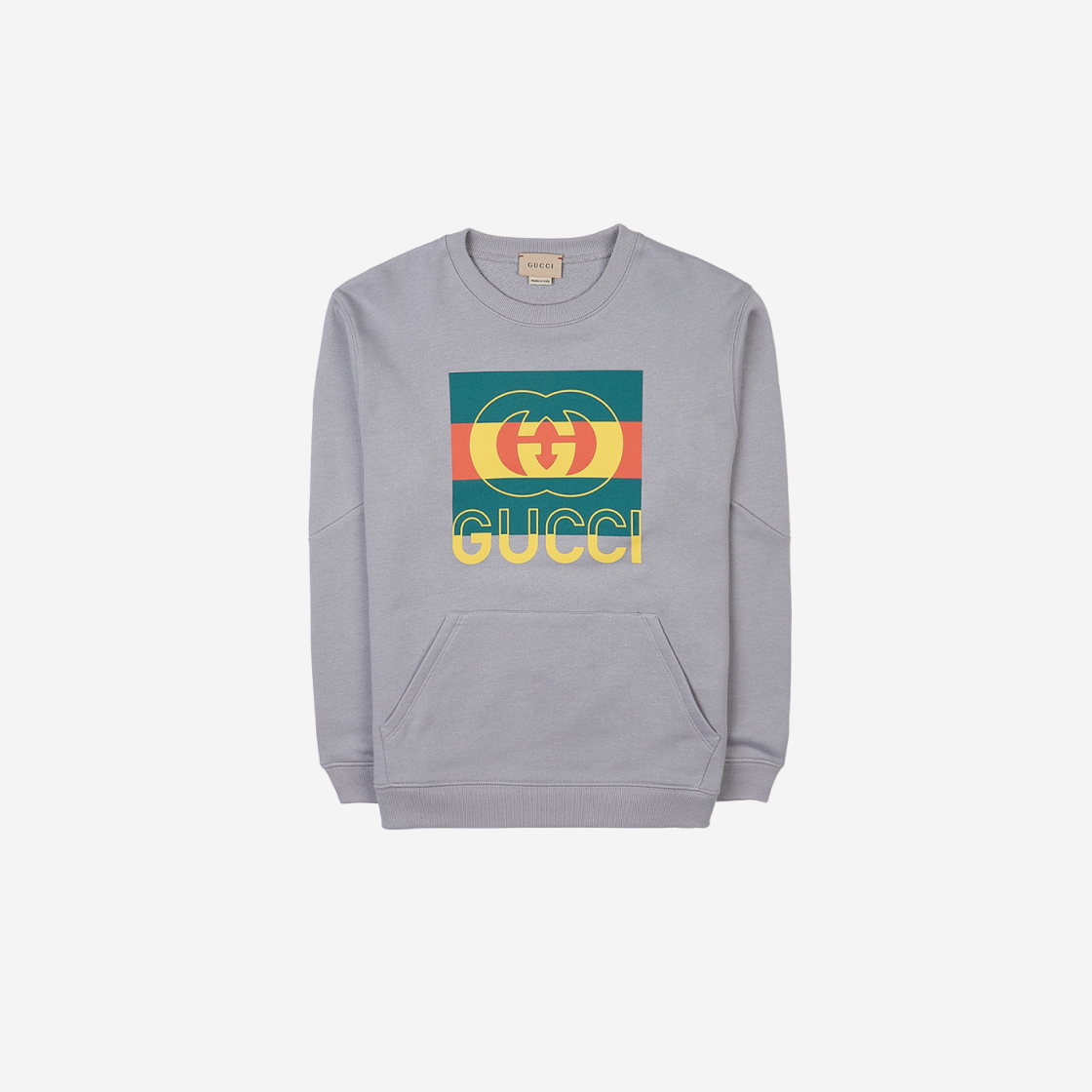 732466-XJEZT-1031 (Kids) Gucci Cotton Jersey Sweatshirt Grey