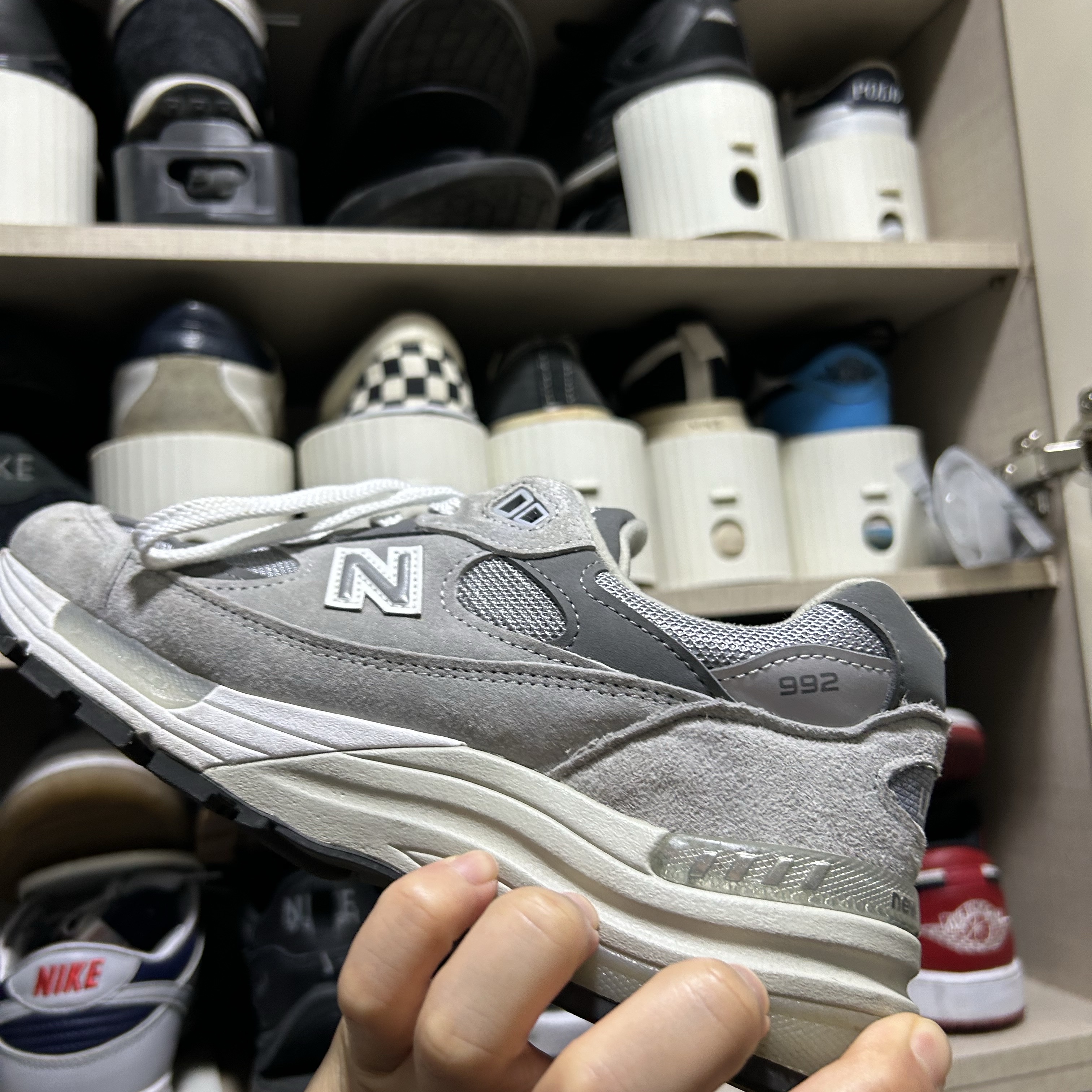 New Balance 992 Made in USA Grey - D Standard 착용 스타일
