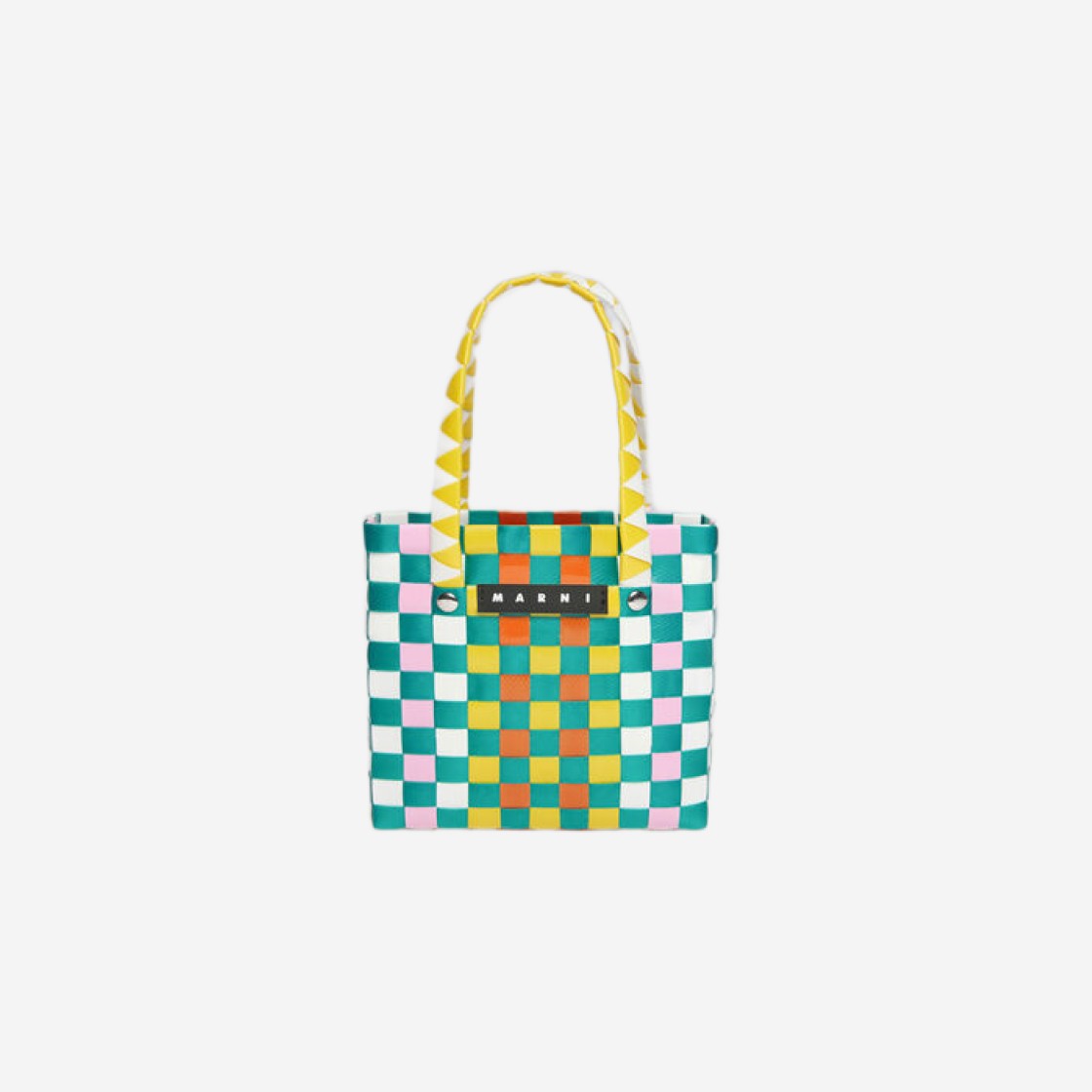 Marni Woven Micro Basket Bag Buttercup 상세 이미지 1