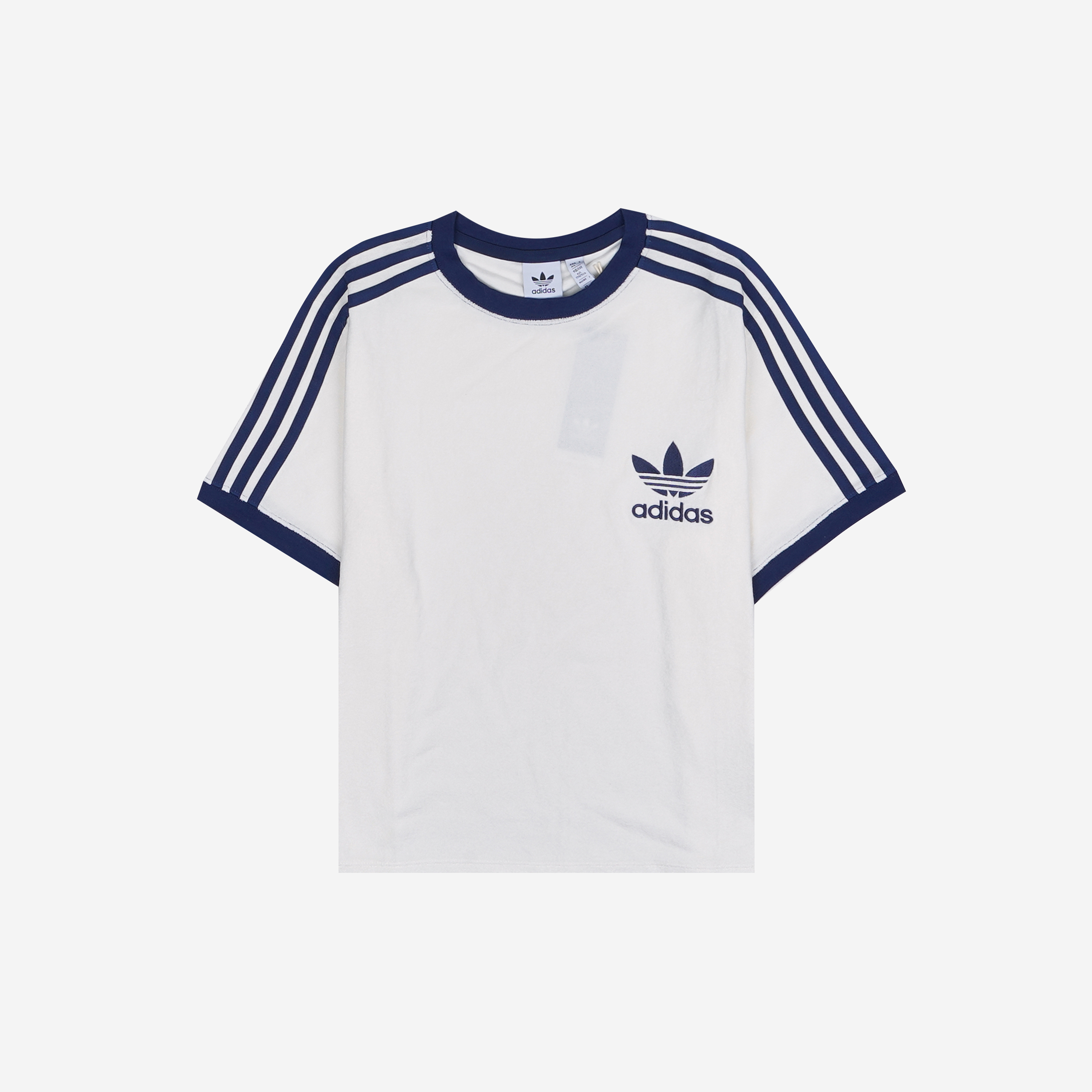 (W) Adidas Terry 3S T-Shirt Off White - KR Sizing