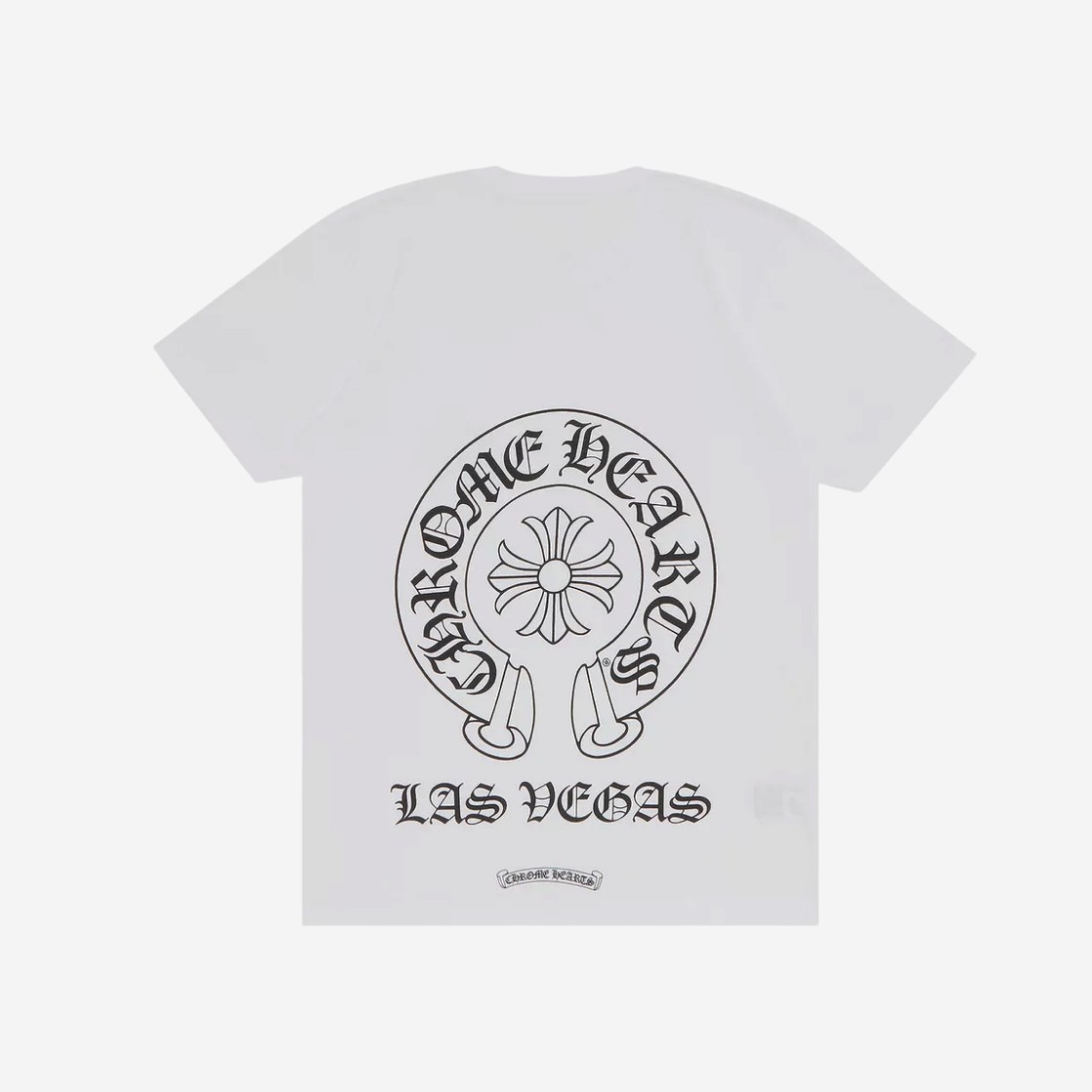 Chrome Hearts Horseshoe Logo Short Sleeve T-Shirt White - Las Vegas Exclusive 상세 이미지 1