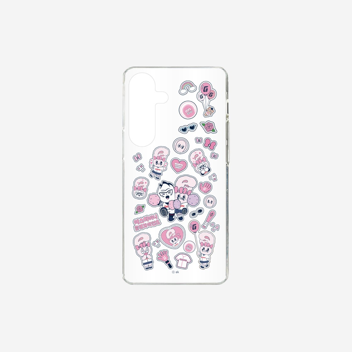 Lotte Giants x Esther Bunny Cheer Up Gel Hard Phone Case Pink 상세 이미지 1