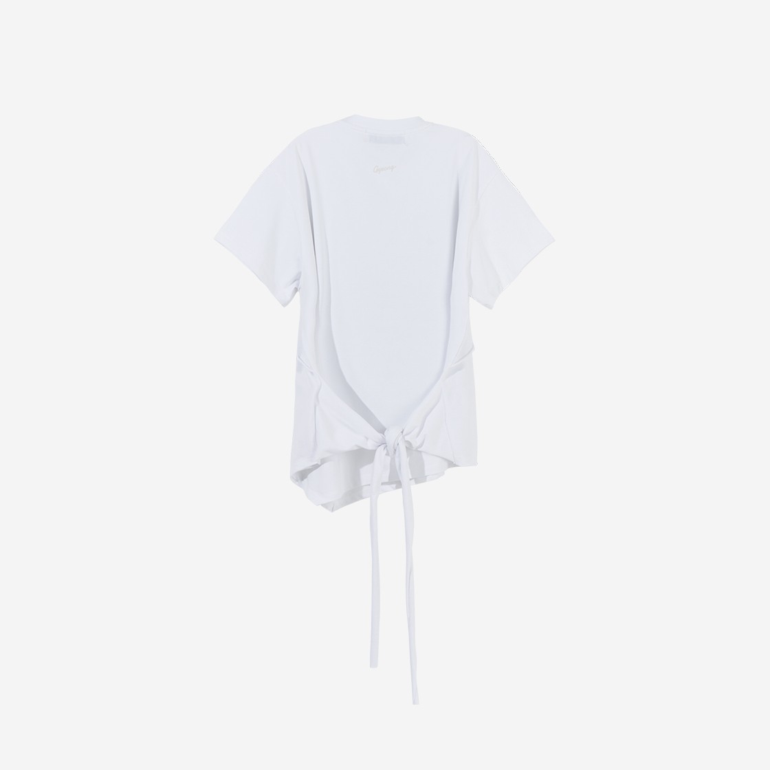 Gyeong Layered Wrap Tee White 상세 이미지 2