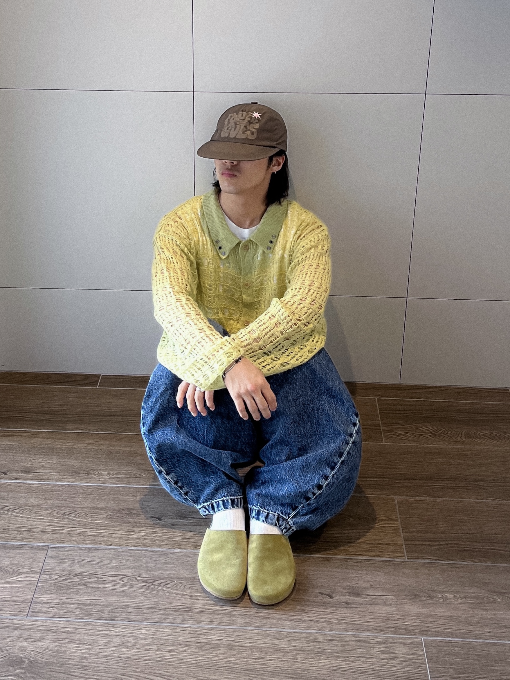 Zara x Studio Nicholson Balloon Fit Jeans Blue 착용 스타일 - 2