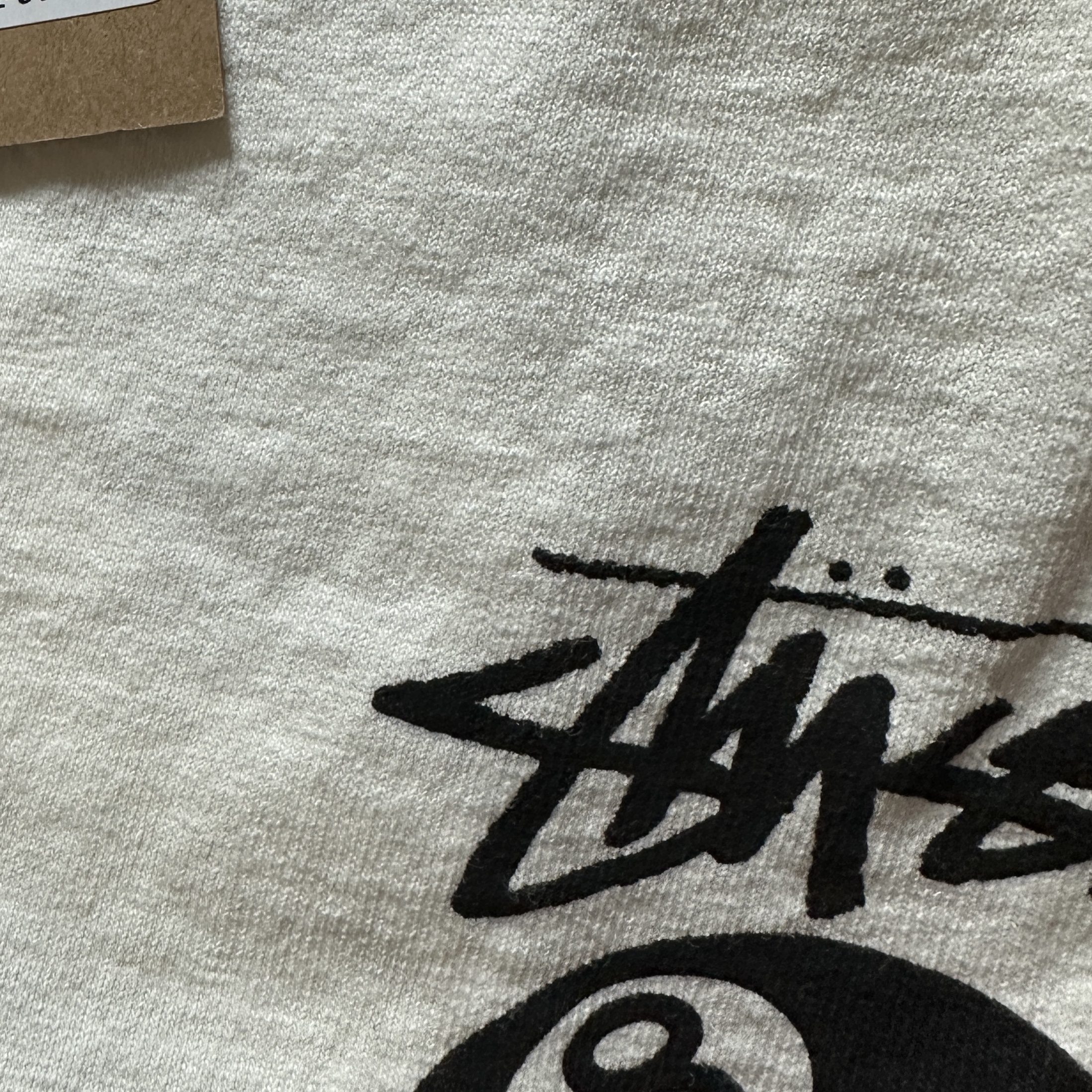 Stussy 8 Ball Pigment Dyed T-Shirt Natural 착용 스타일
