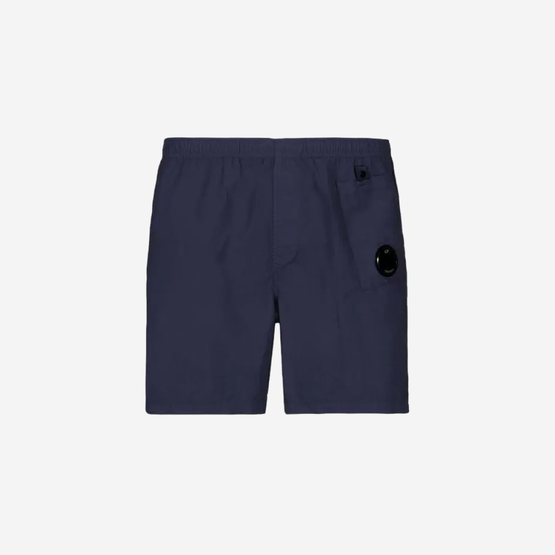 C.P. Company Flatt Nylon Auxiliary Pocket Swim Shorts Black Navy - 23SS 상세 이미지 1