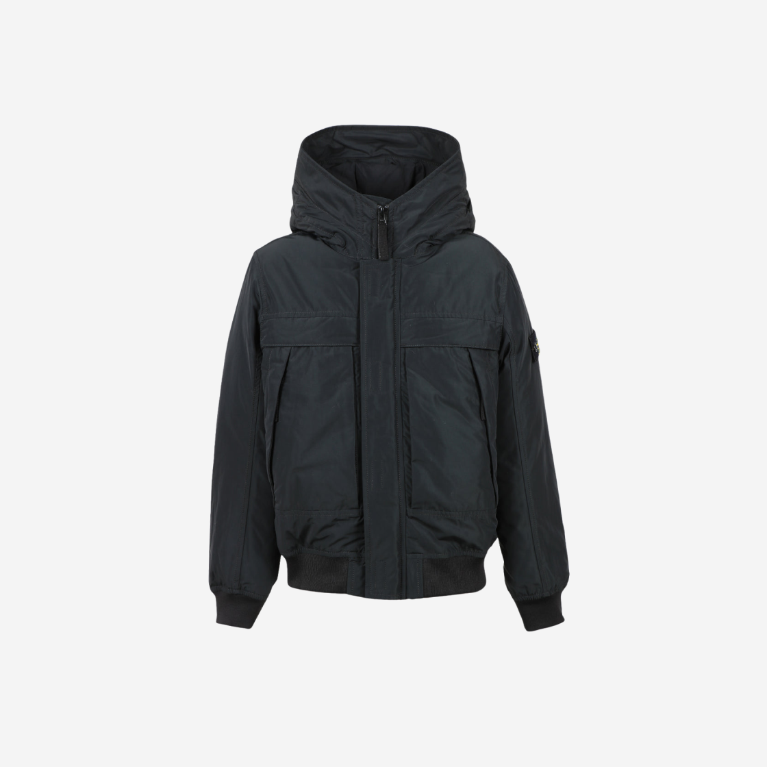 (키즈) 스톤 아일랜드 41032 마이크로 랩스 후드 다운 자켓 블랙 - 21FW((Kids) Stone Island 41032 Micro Reps Hooded Down Jacket Black - 21FW) - 1