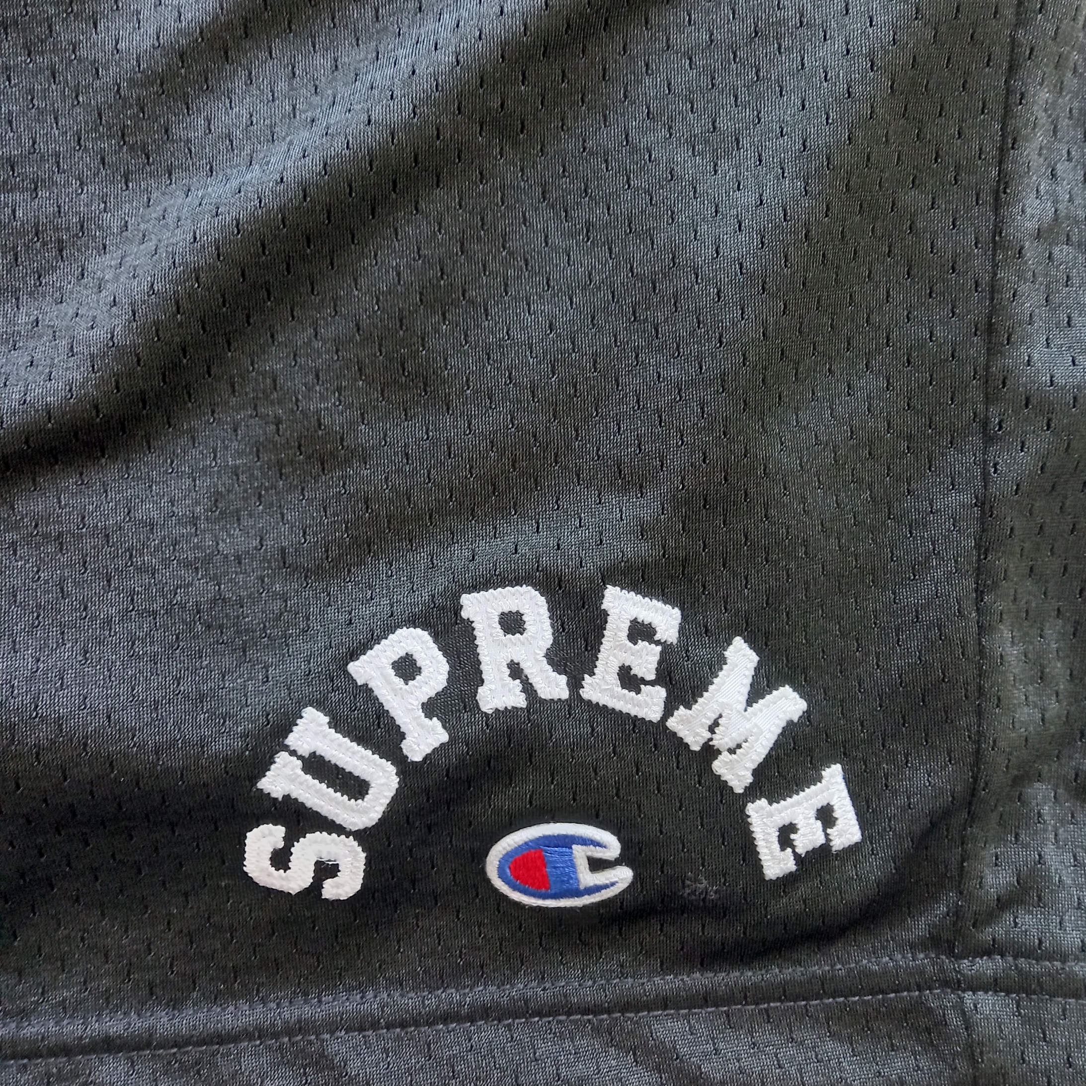 Supreme x Champion Mesh Short Black - 24SS 착용 스타일 - 2
